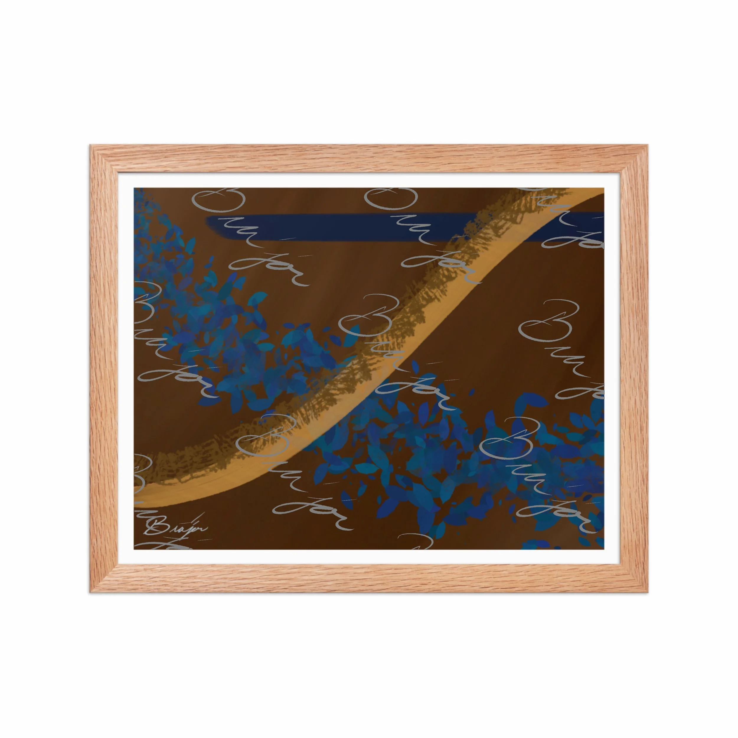 Framed Artwork - Title: Shower