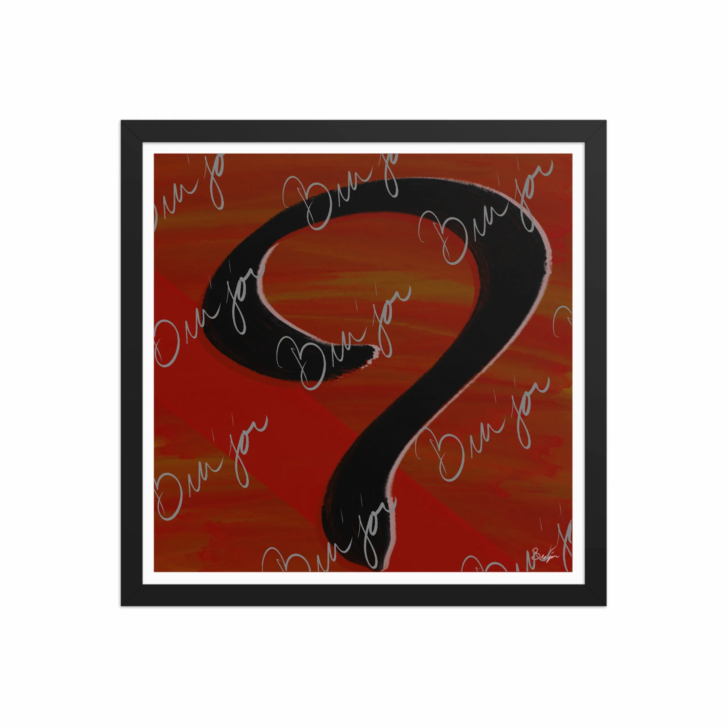 Framed Artwork - Title: Unanswered