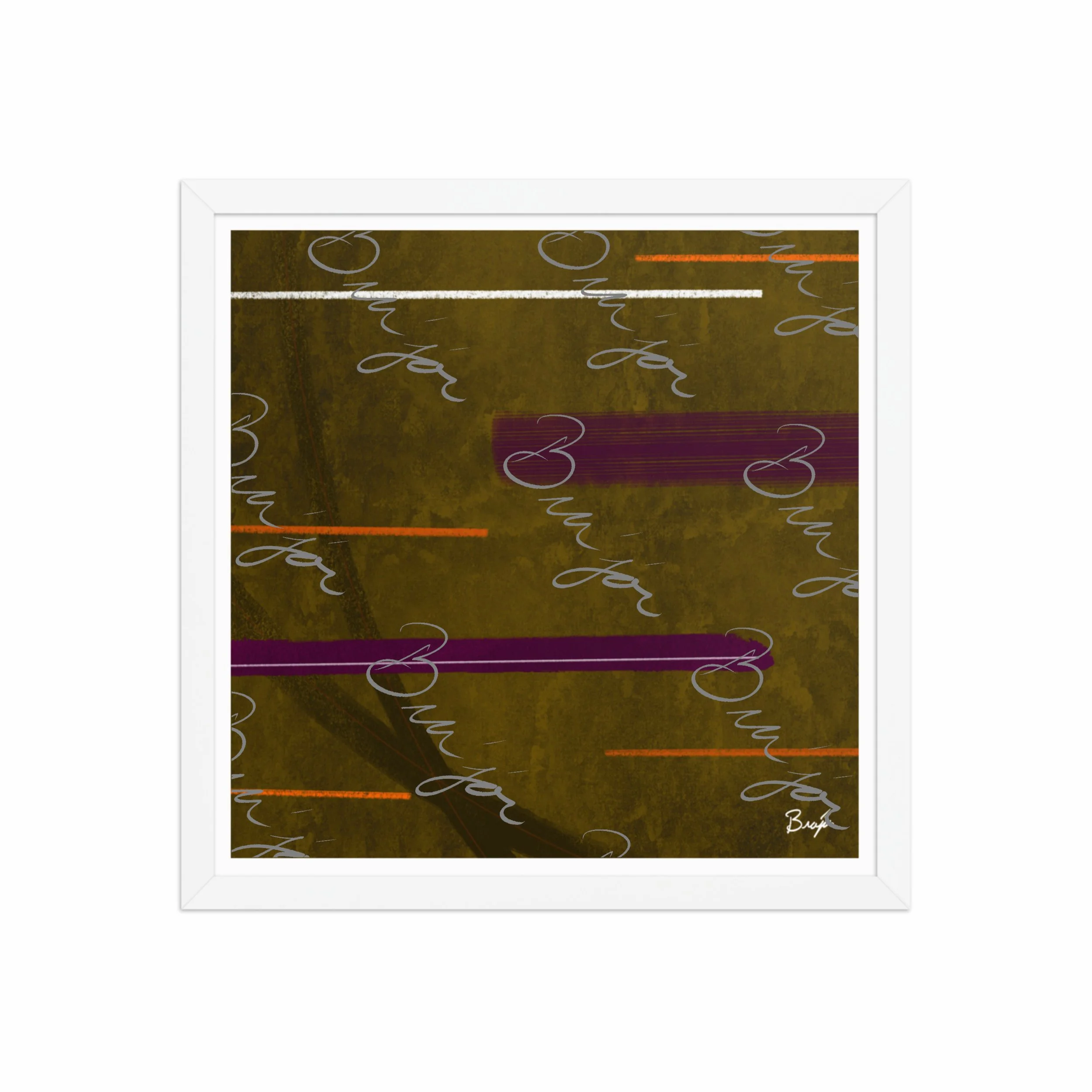 Framed Artwork - Title: Across