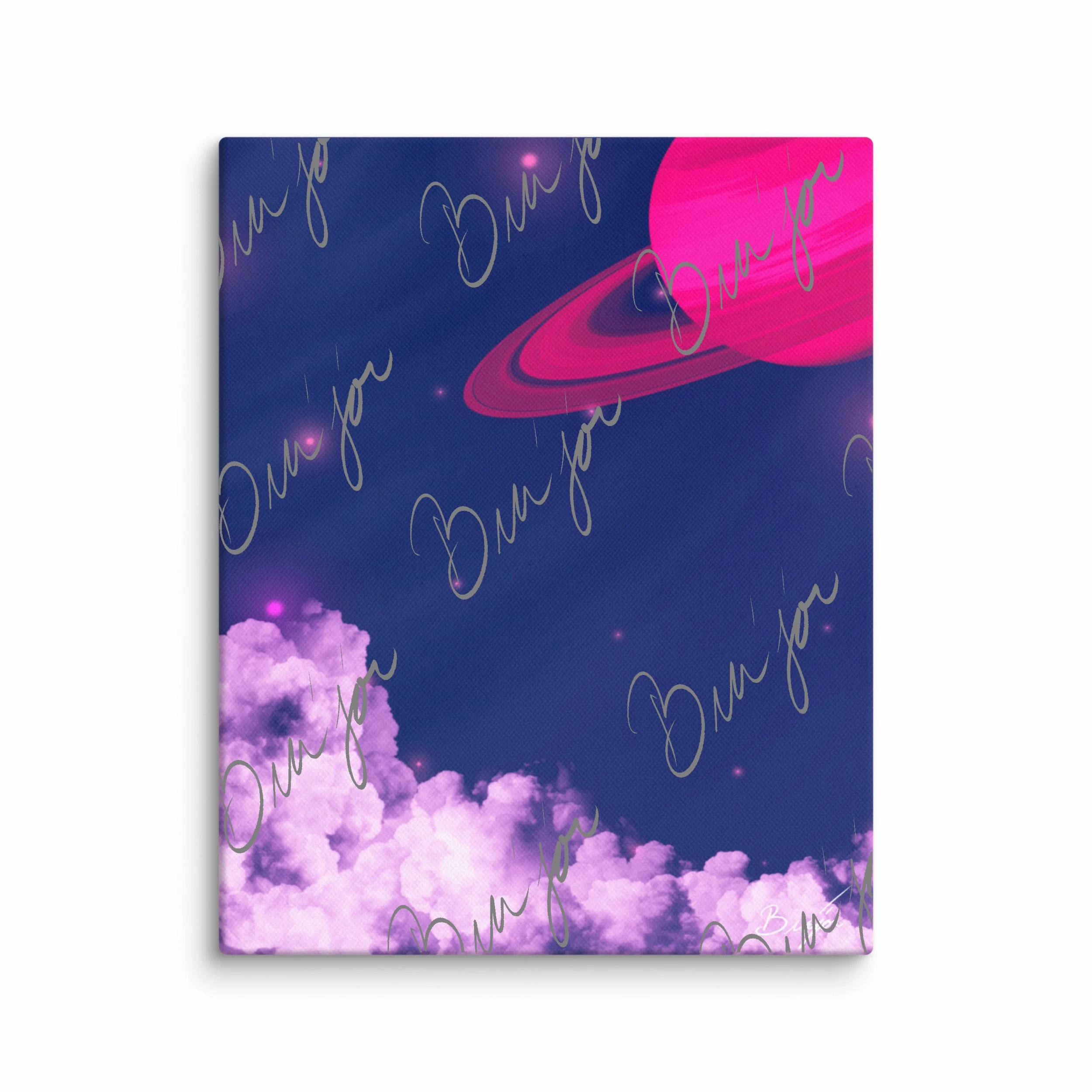 Canvas Wall Art - Title: Pink Space