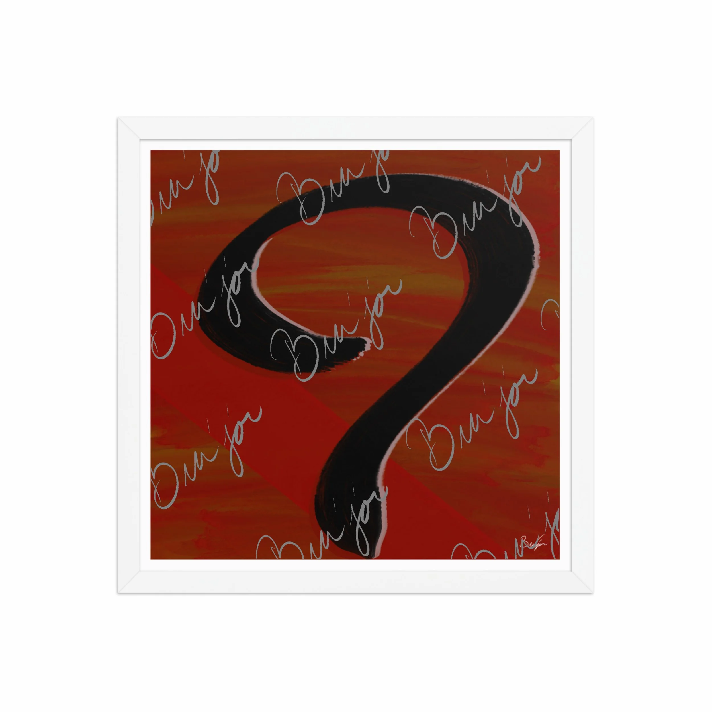 Framed Artwork - Title: Unanswered