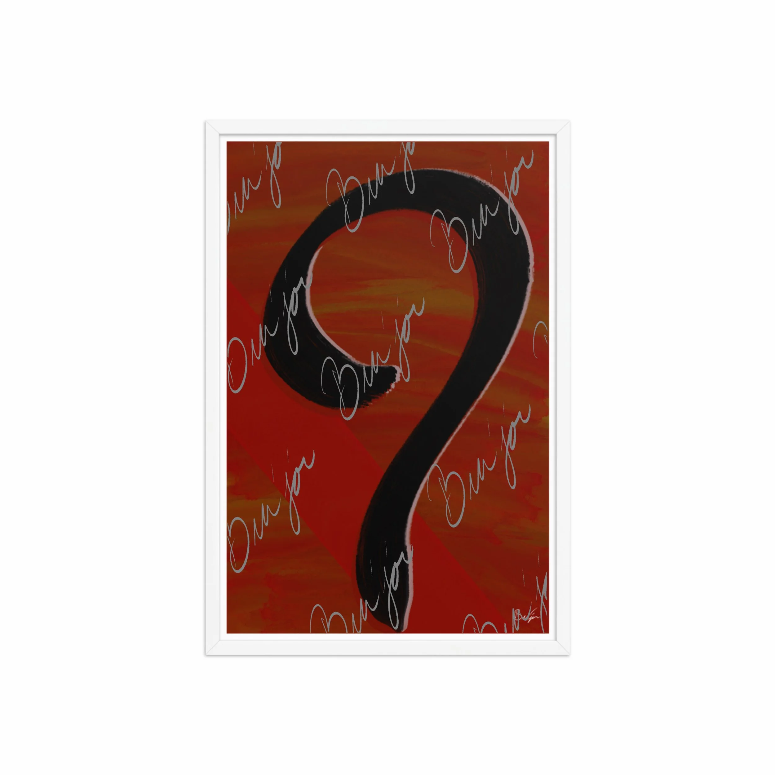 Framed Artwork - Title: Unanswered