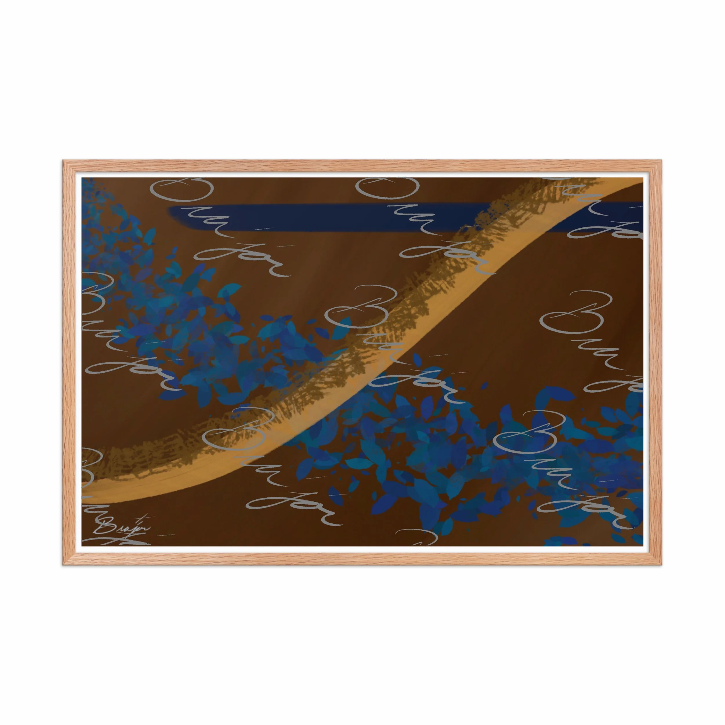 Framed Artwork - Title: Shower