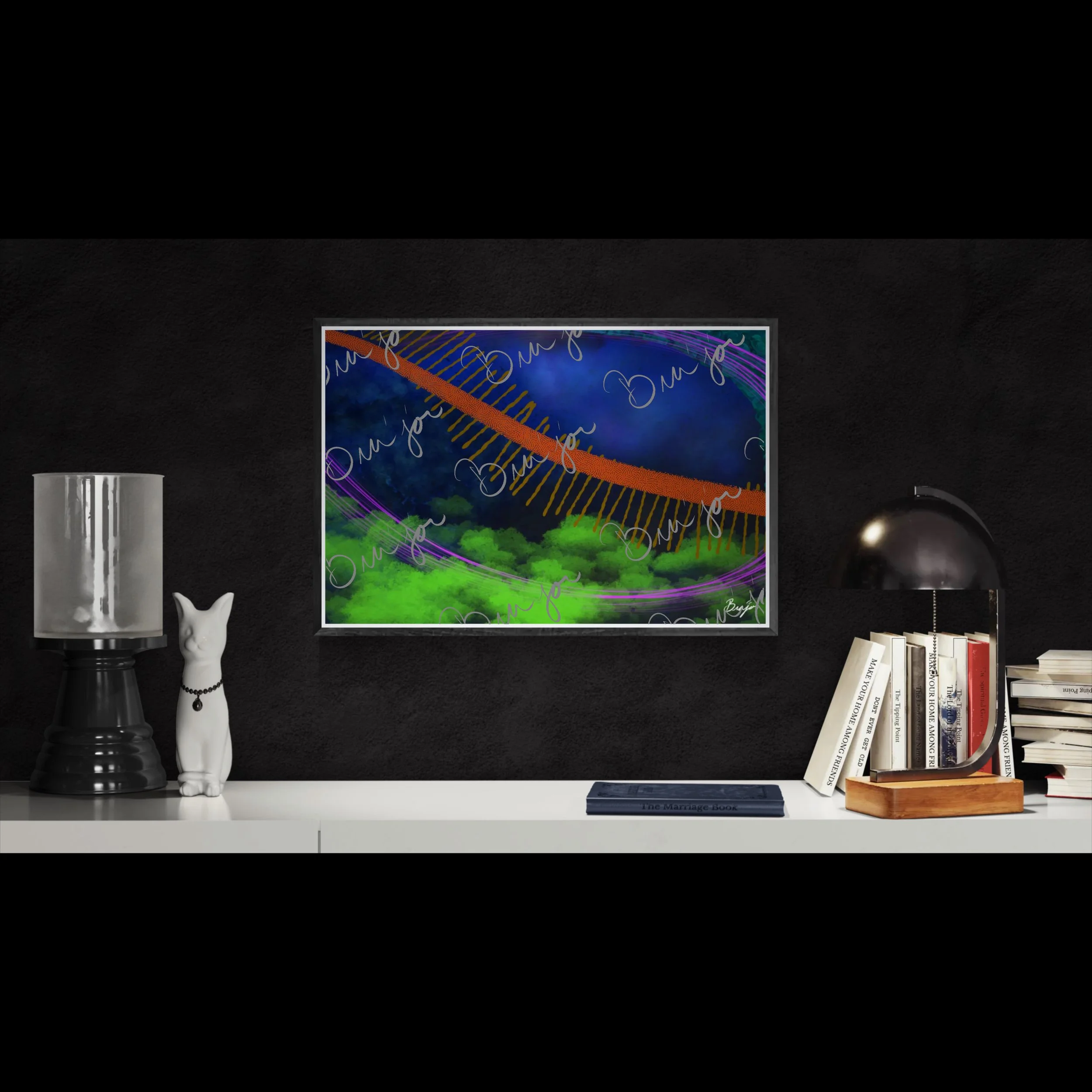 Framed Artwork - Title: Gloomy