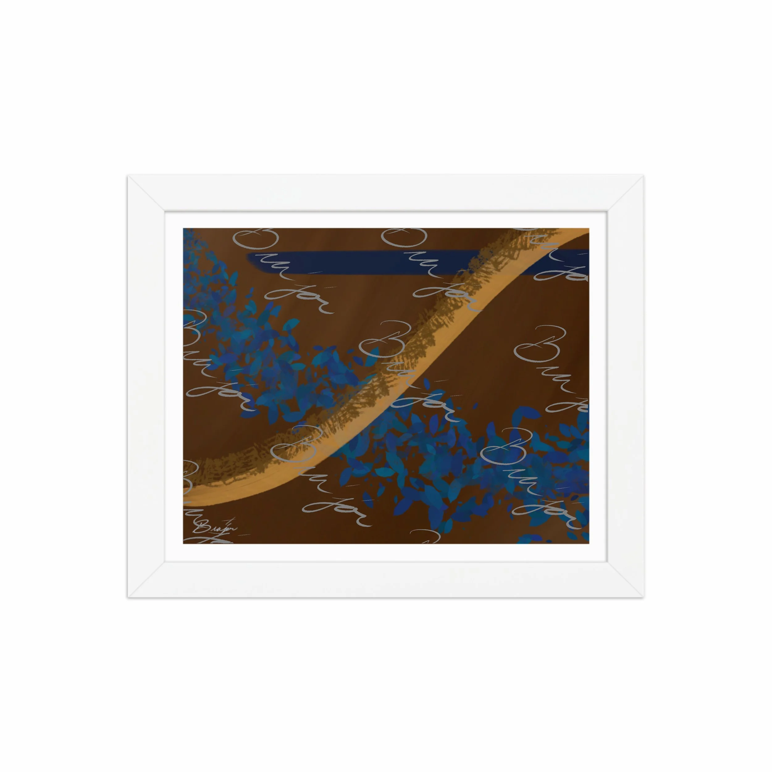 Framed Artwork - Title: Shower