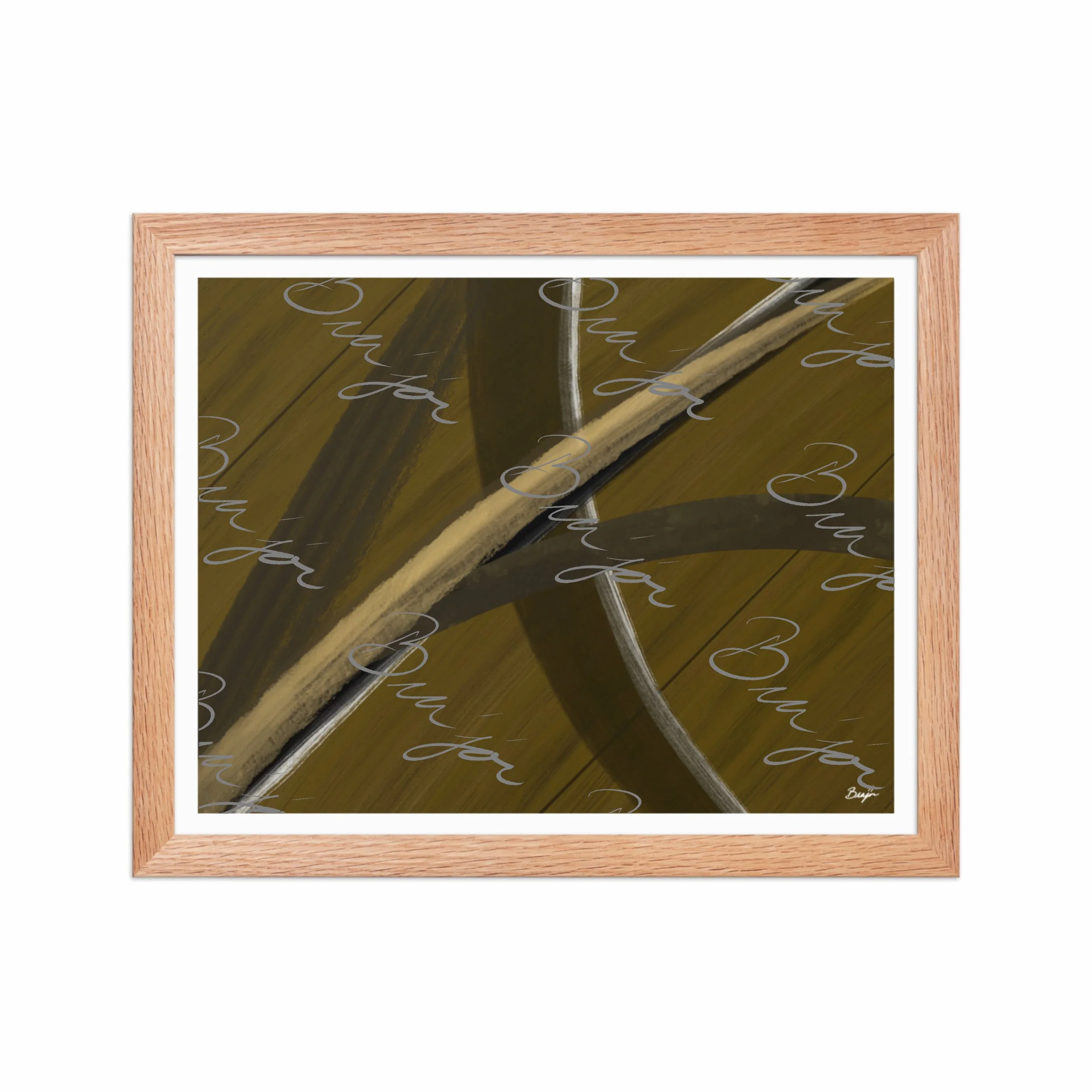 Framed Artwork - Title: Parting