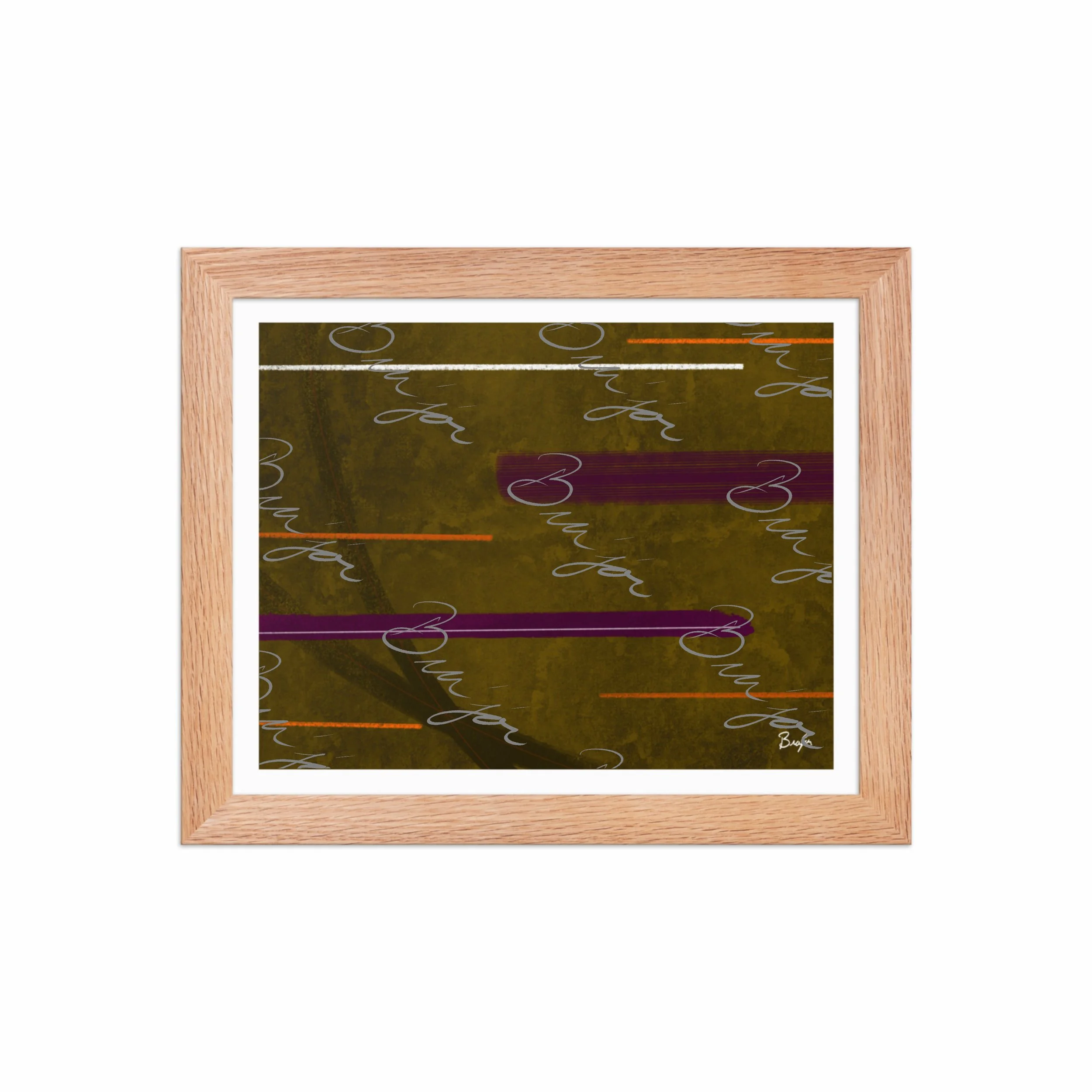 Framed Artwork - Title: Across