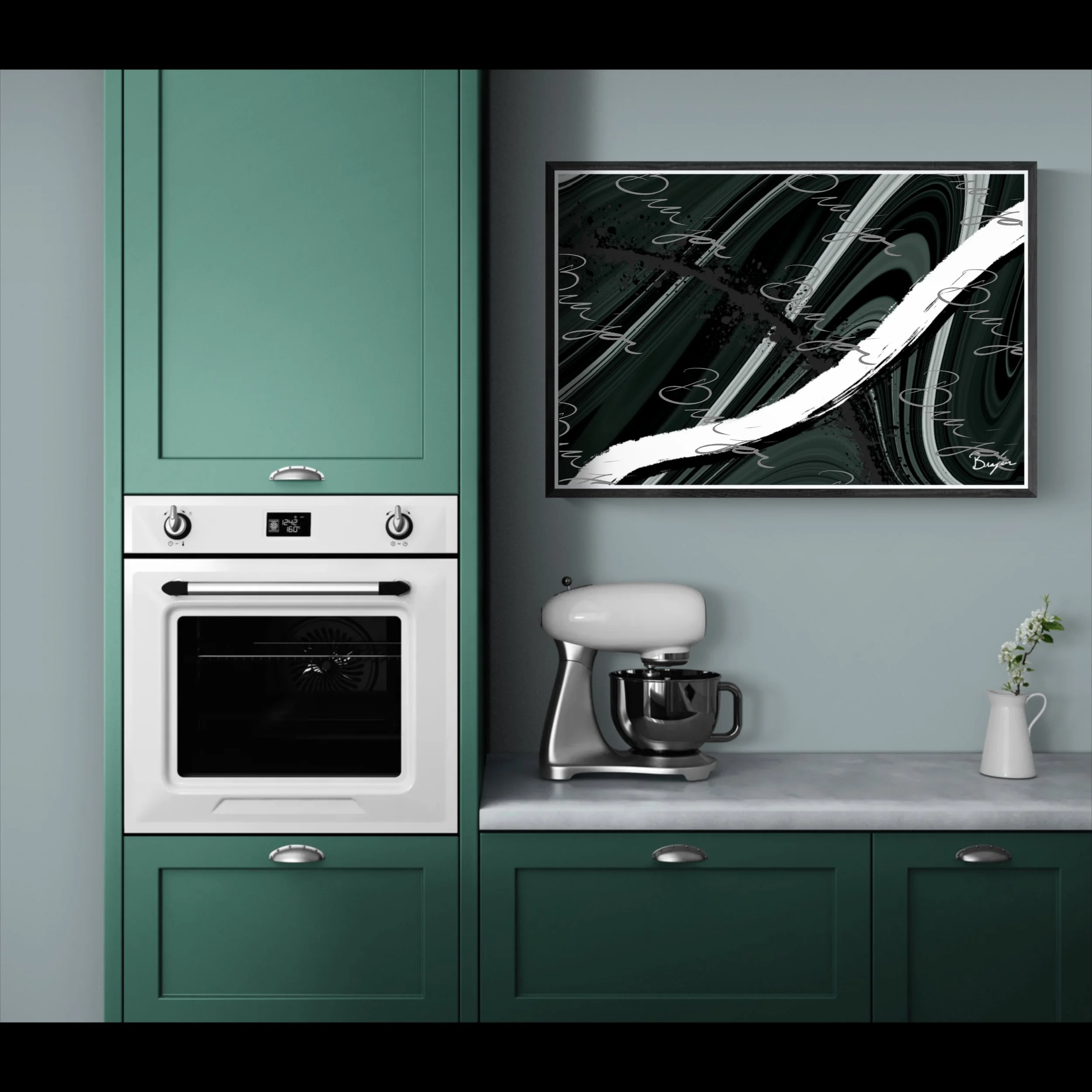 Framed Artwork - Title: High