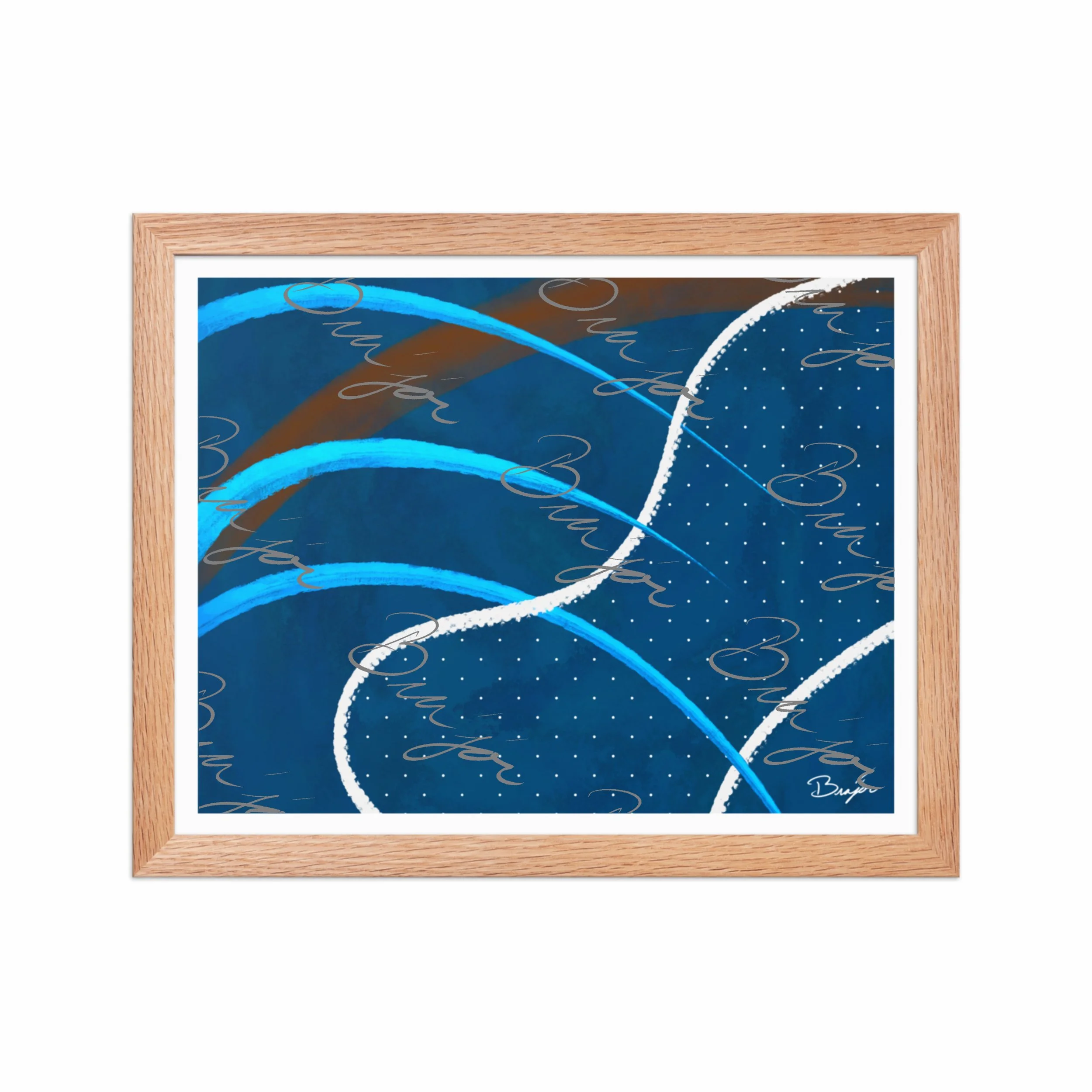 Framed Artwork - Title: Surface
