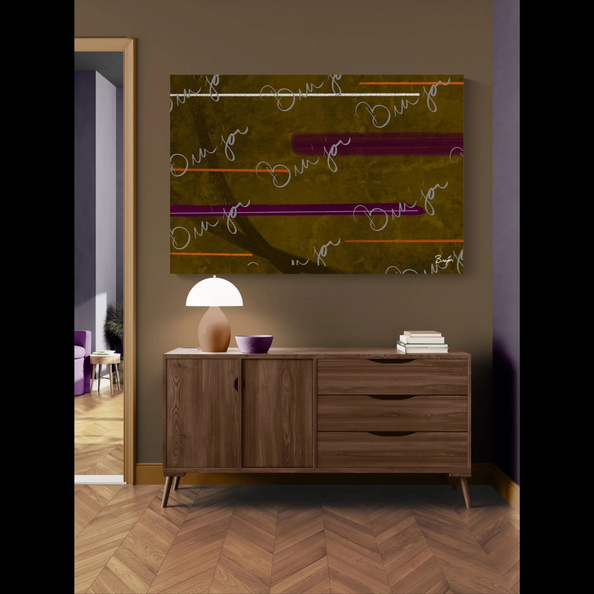 XL Canvas Wall Art - Title: Across