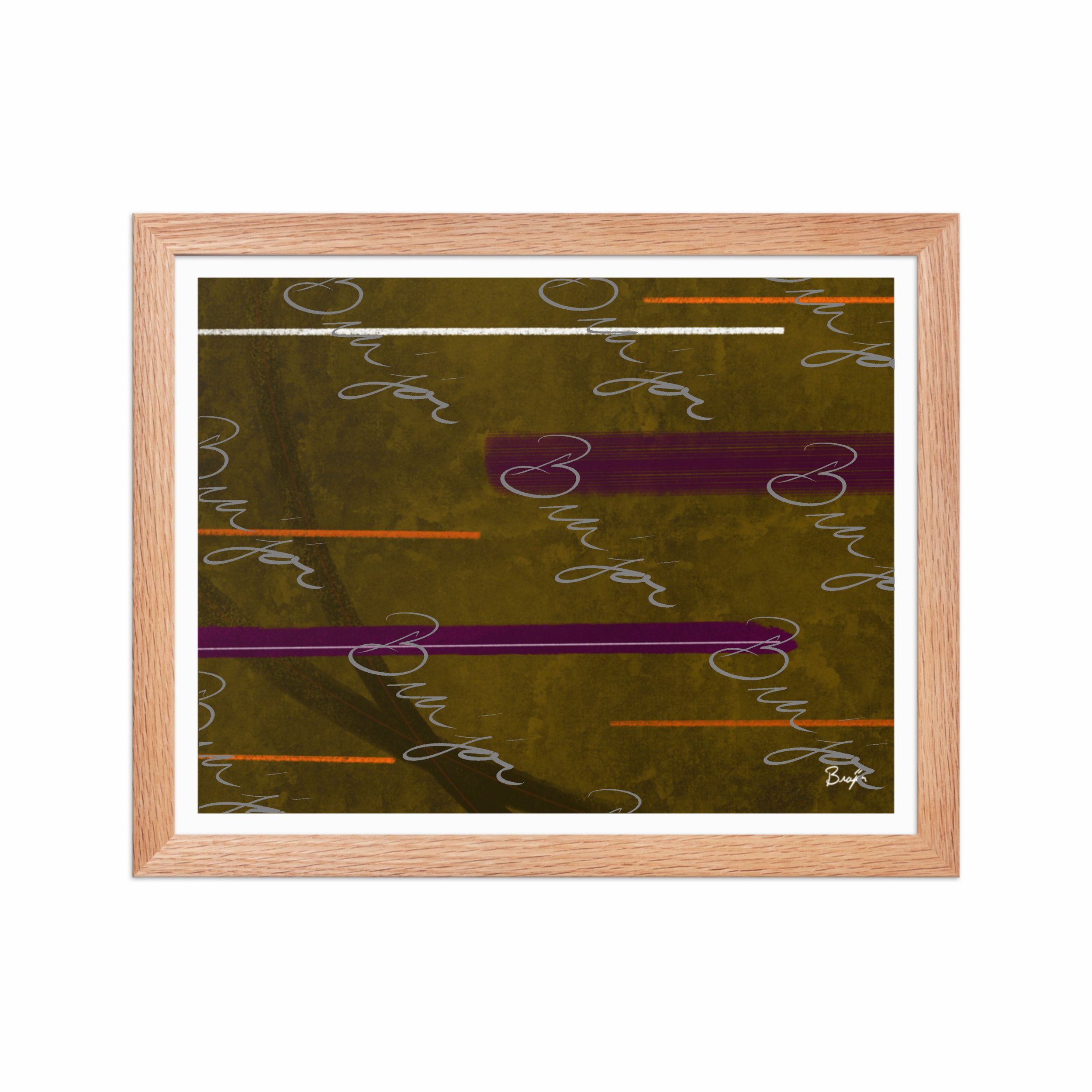 Framed Artwork - Title: Across