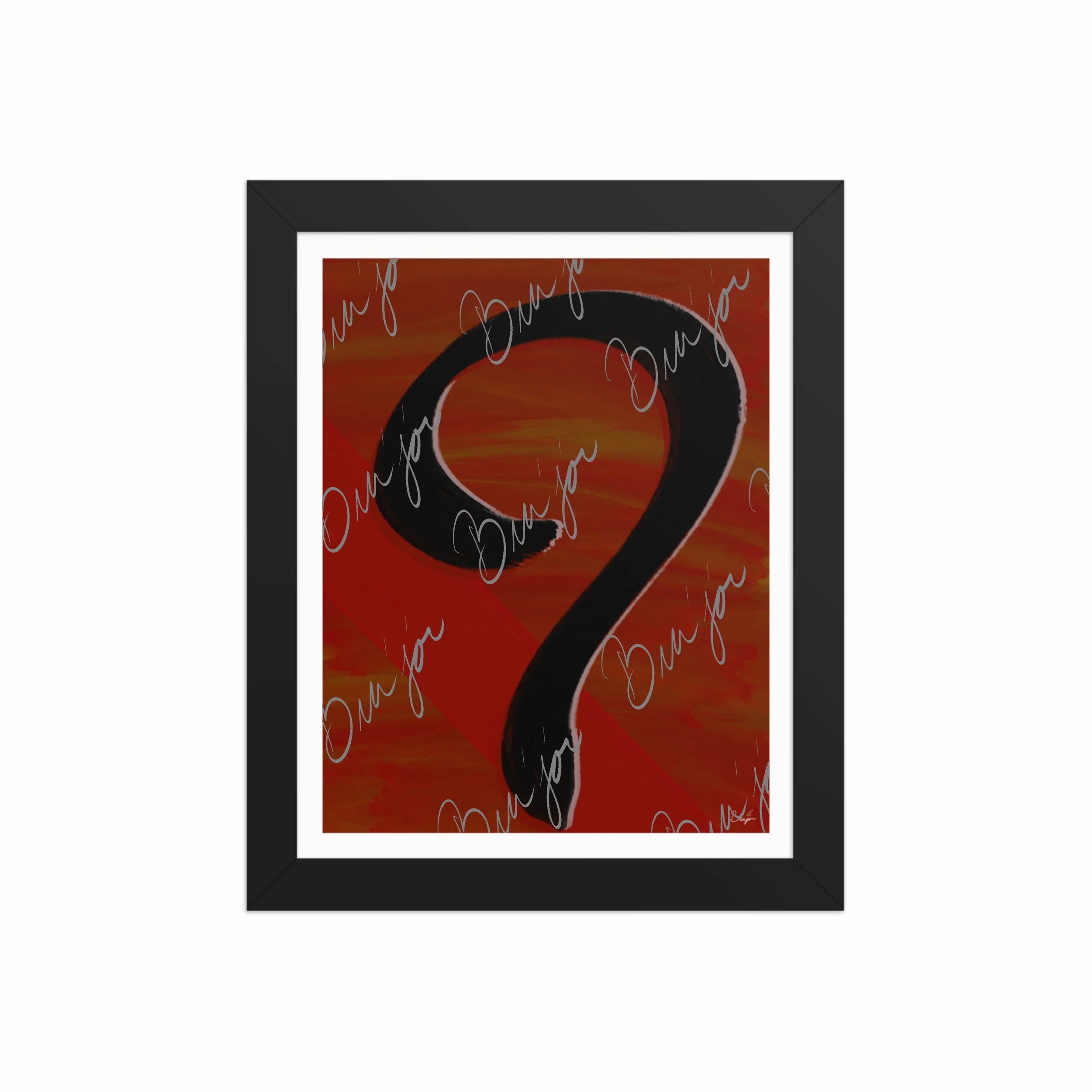 Framed Artwork - Title: Unanswered