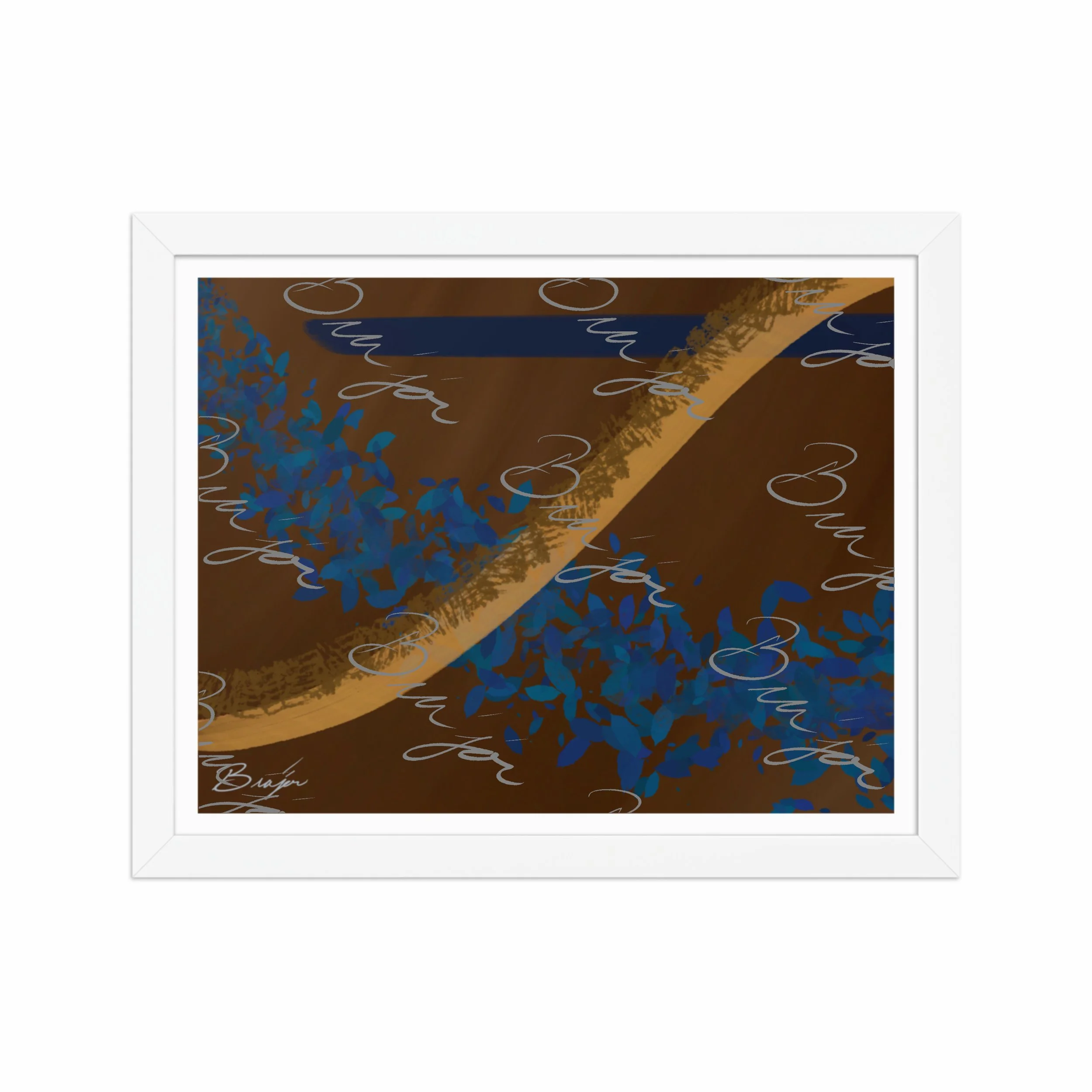 Framed Artwork - Title: Shower