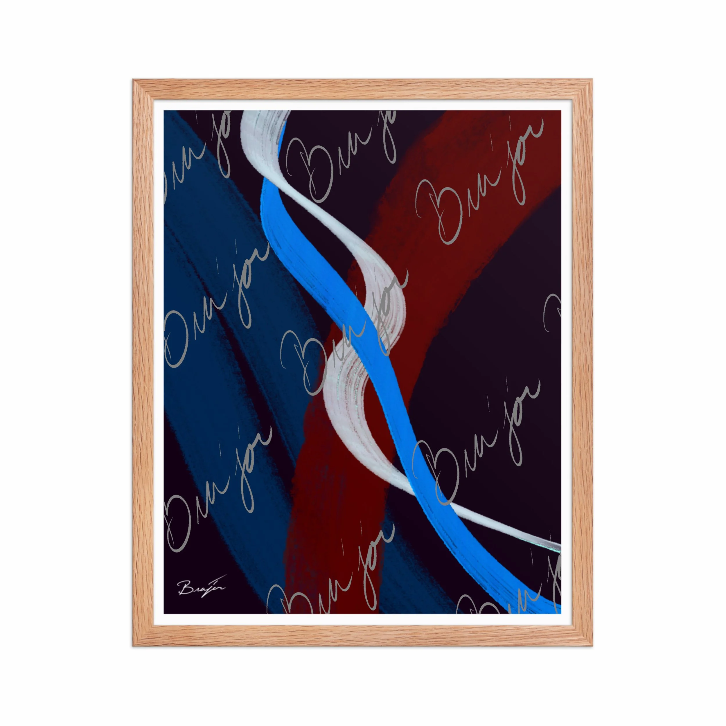 Framed Artwork - Title: Roads Ahead