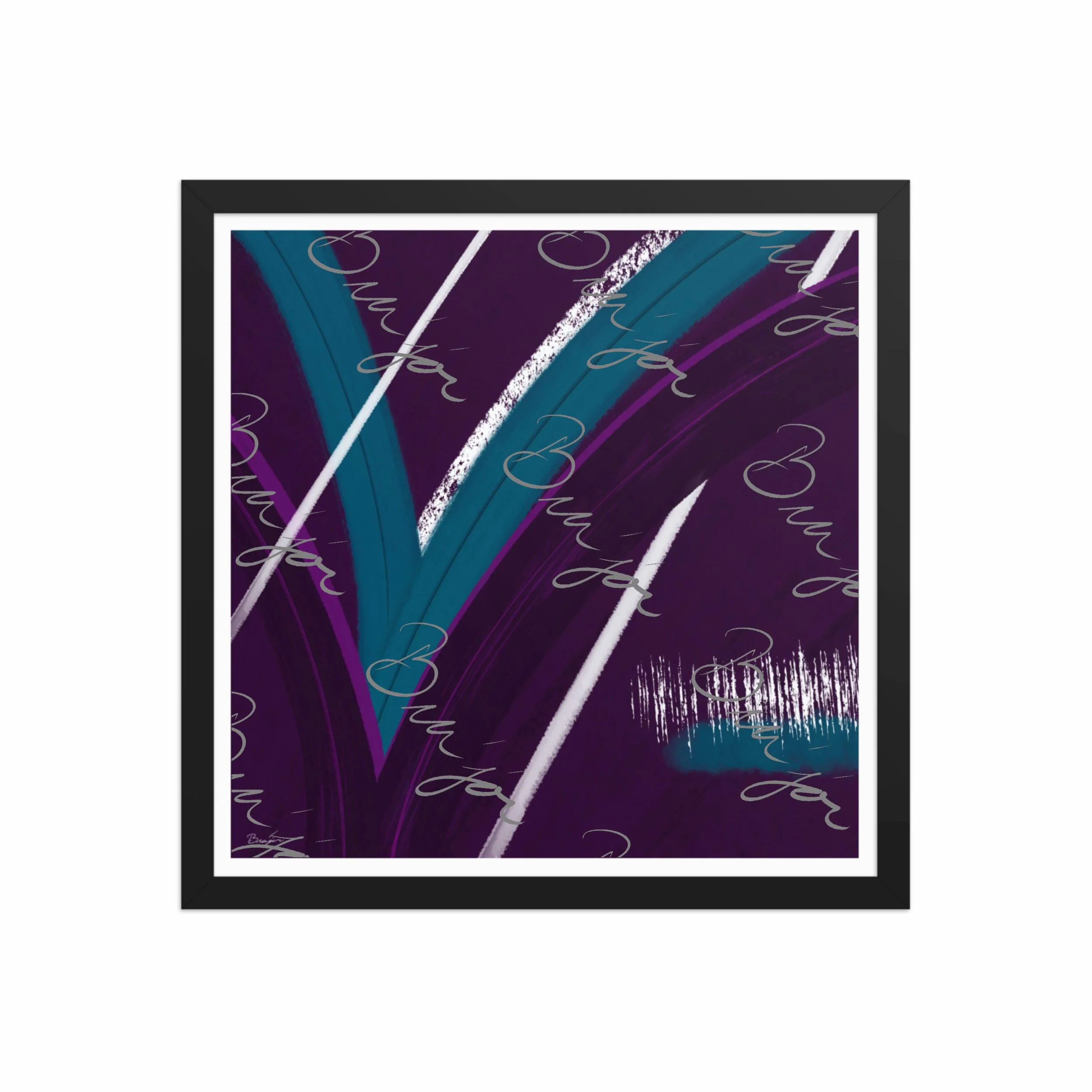 Framed Artwork - Title: Withdraw