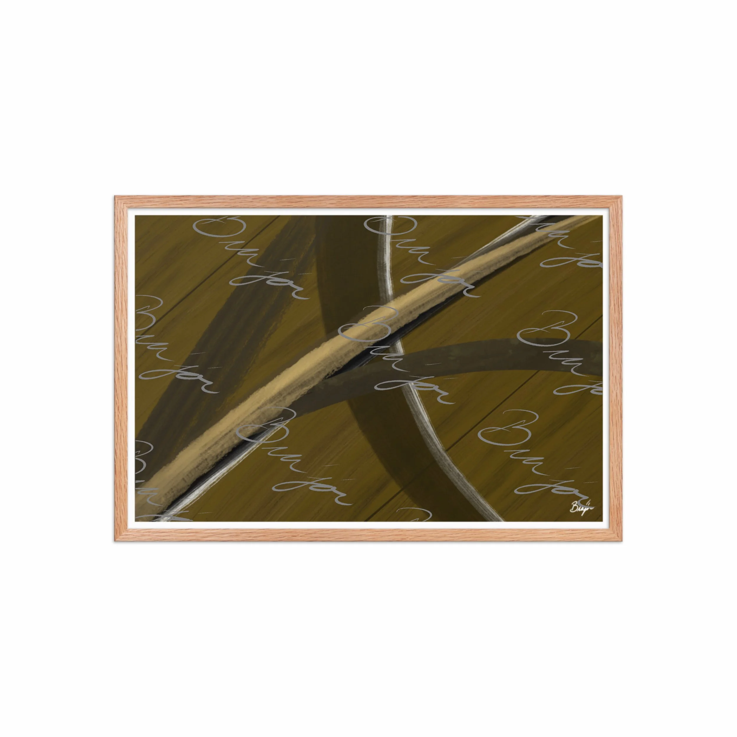 Framed Artwork - Title: Parting