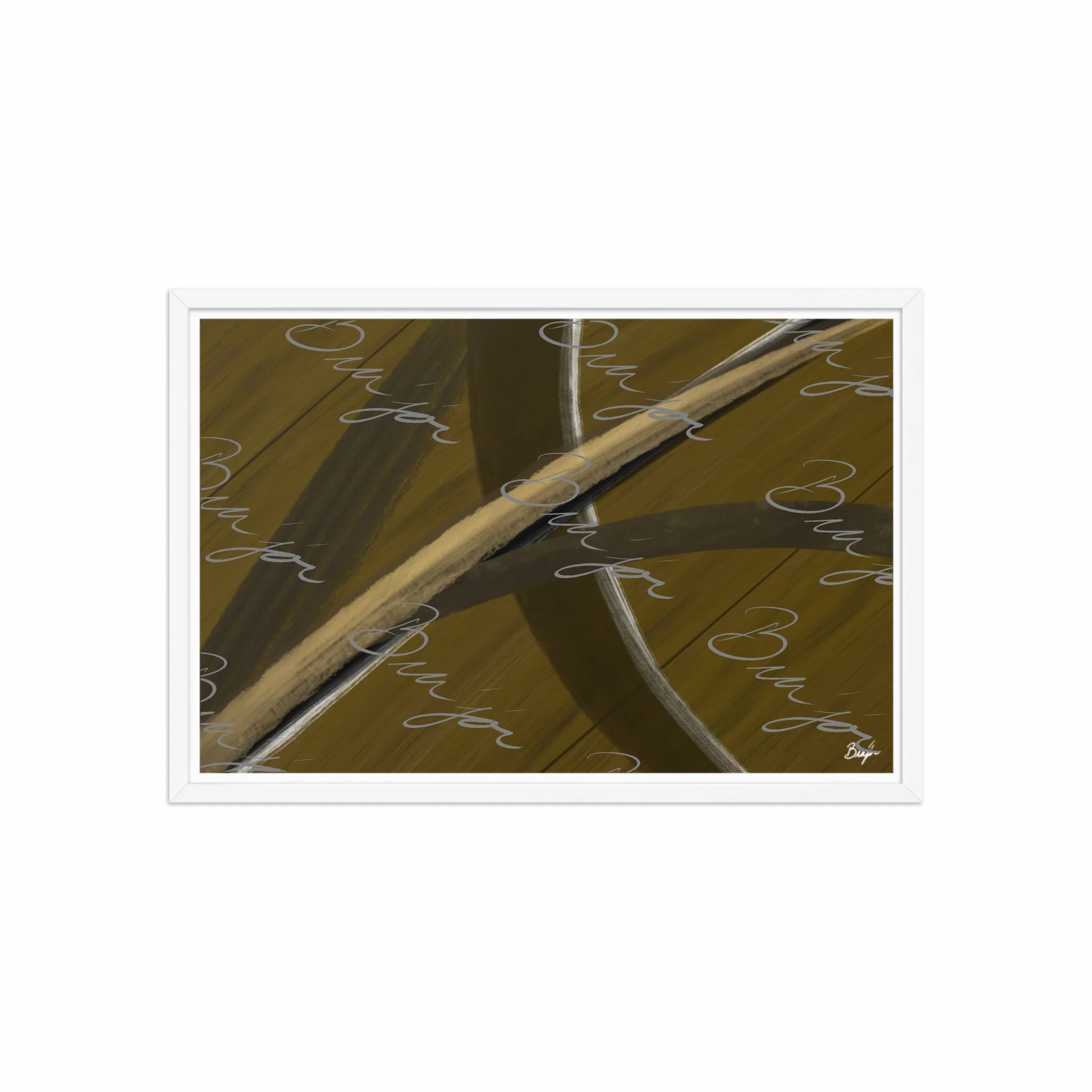 Framed Artwork - Title: Parting