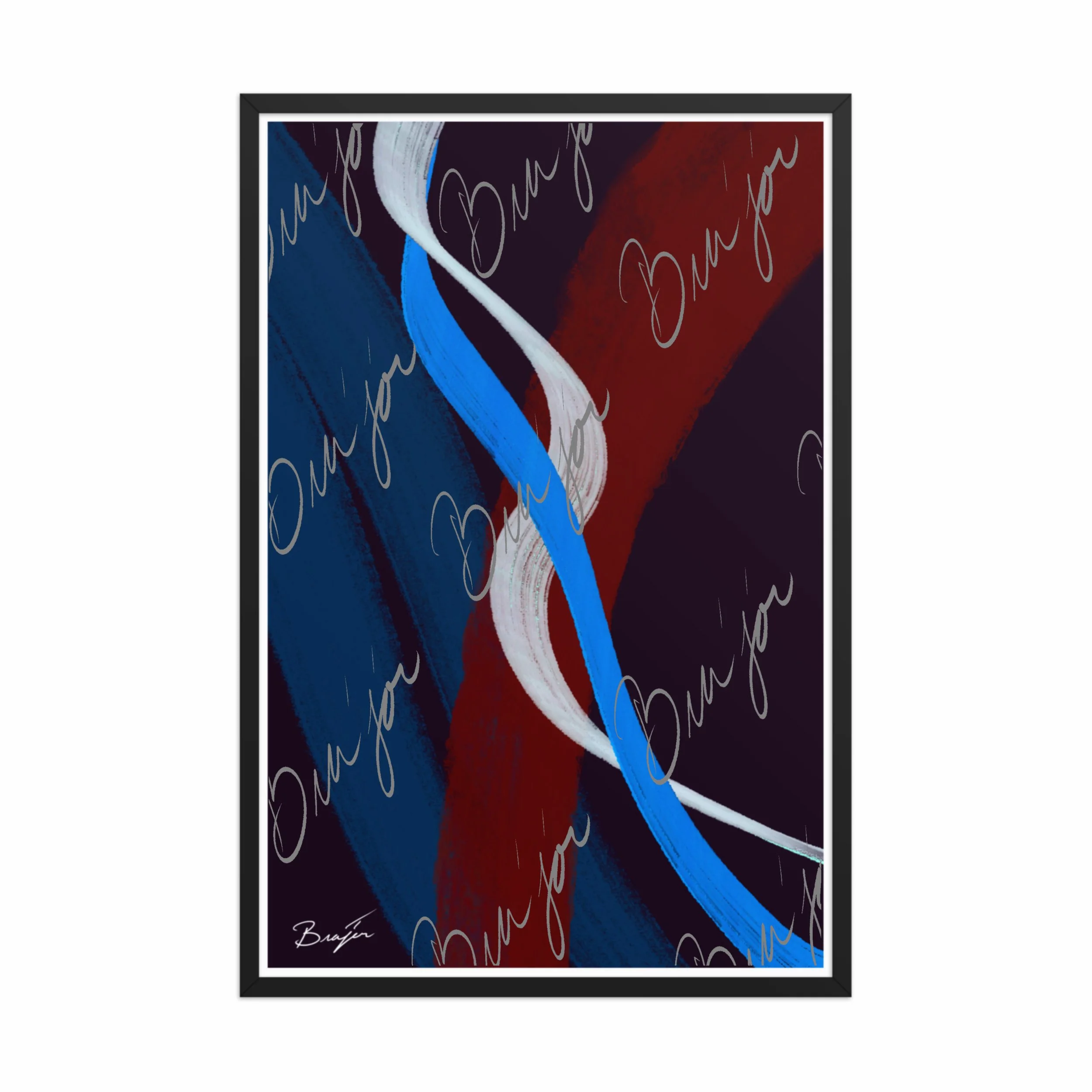 Framed Artwork - Title: Roads Ahead