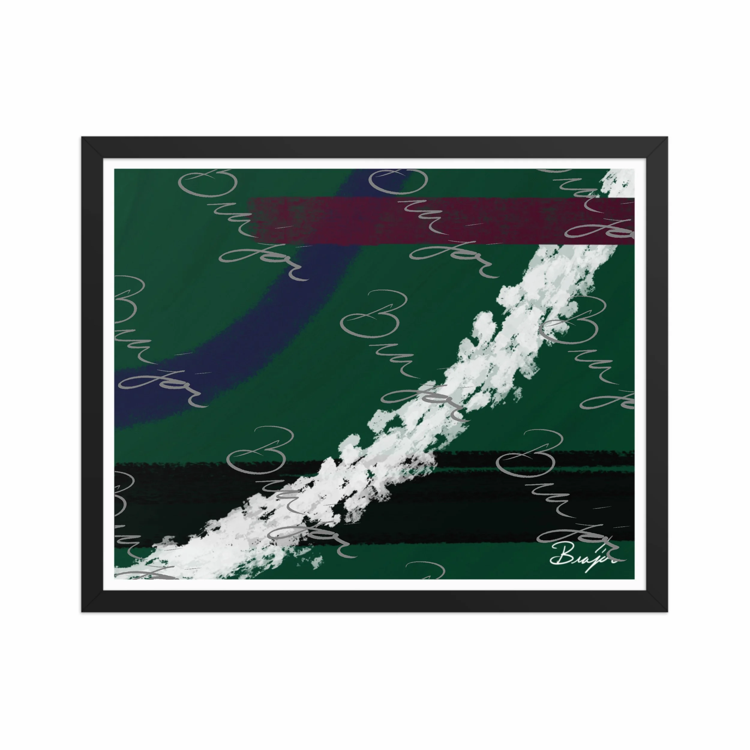 Framed Artwork - Title: Reconstruct