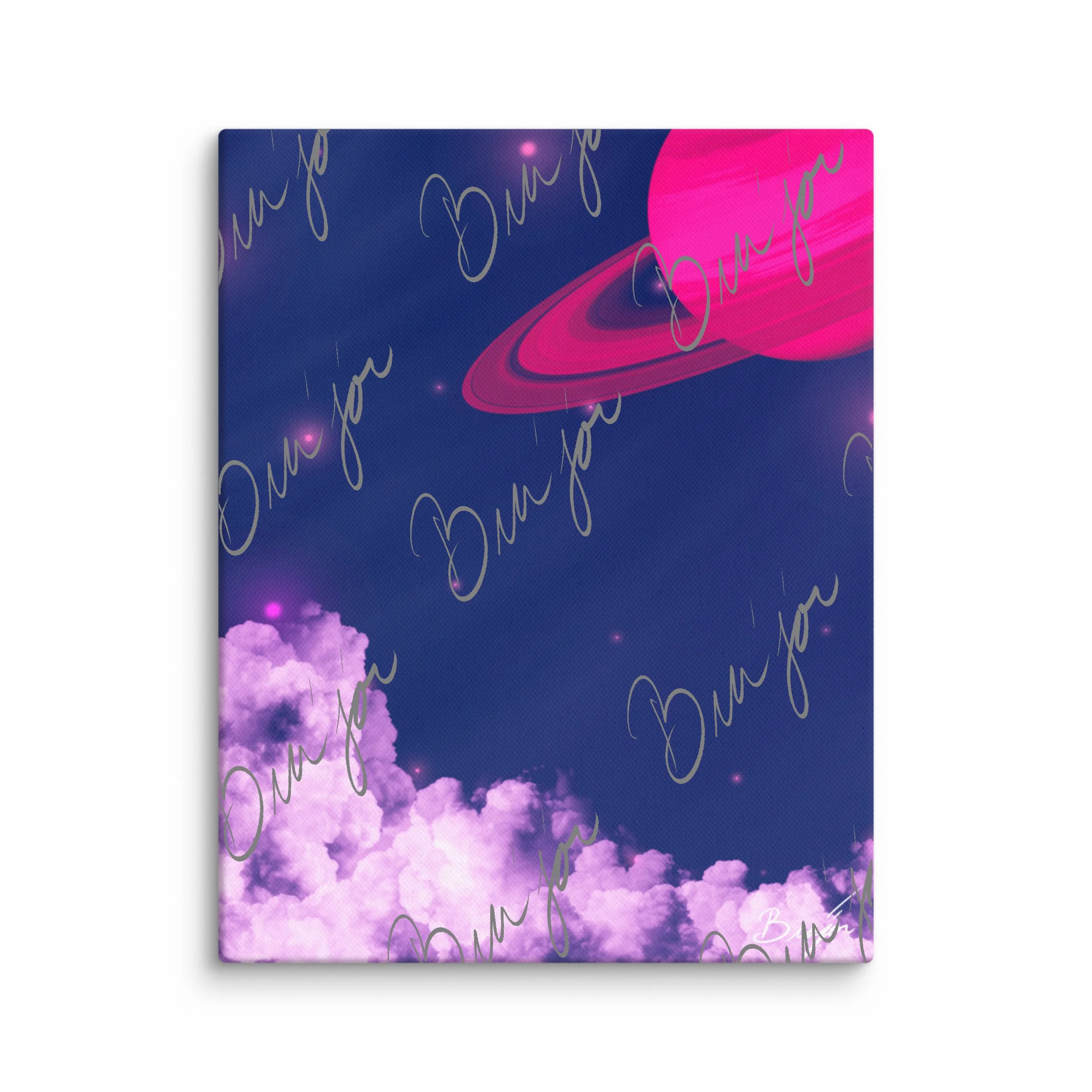 Canvas Wall Art - Title: Pink Space