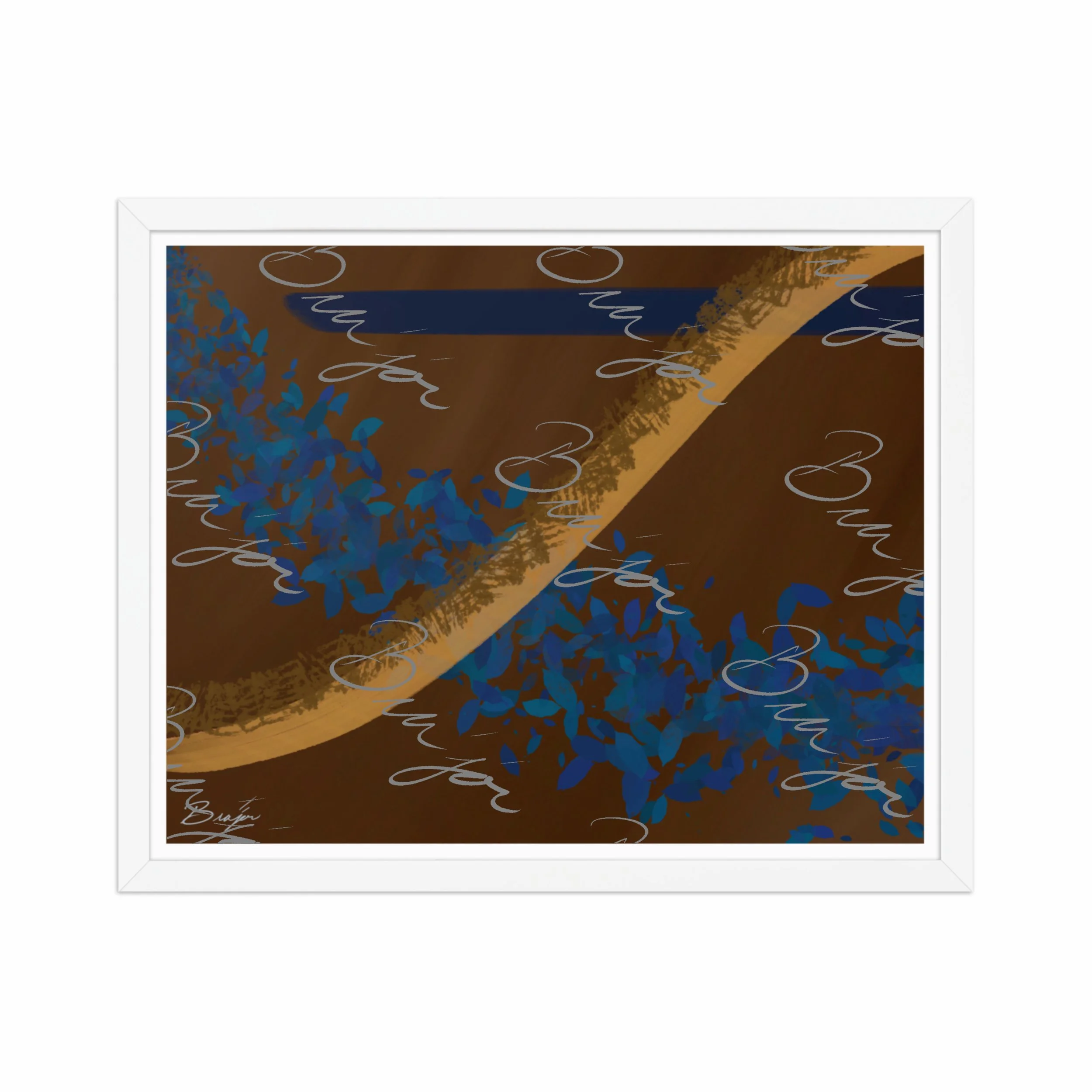 Framed Artwork - Title: Shower