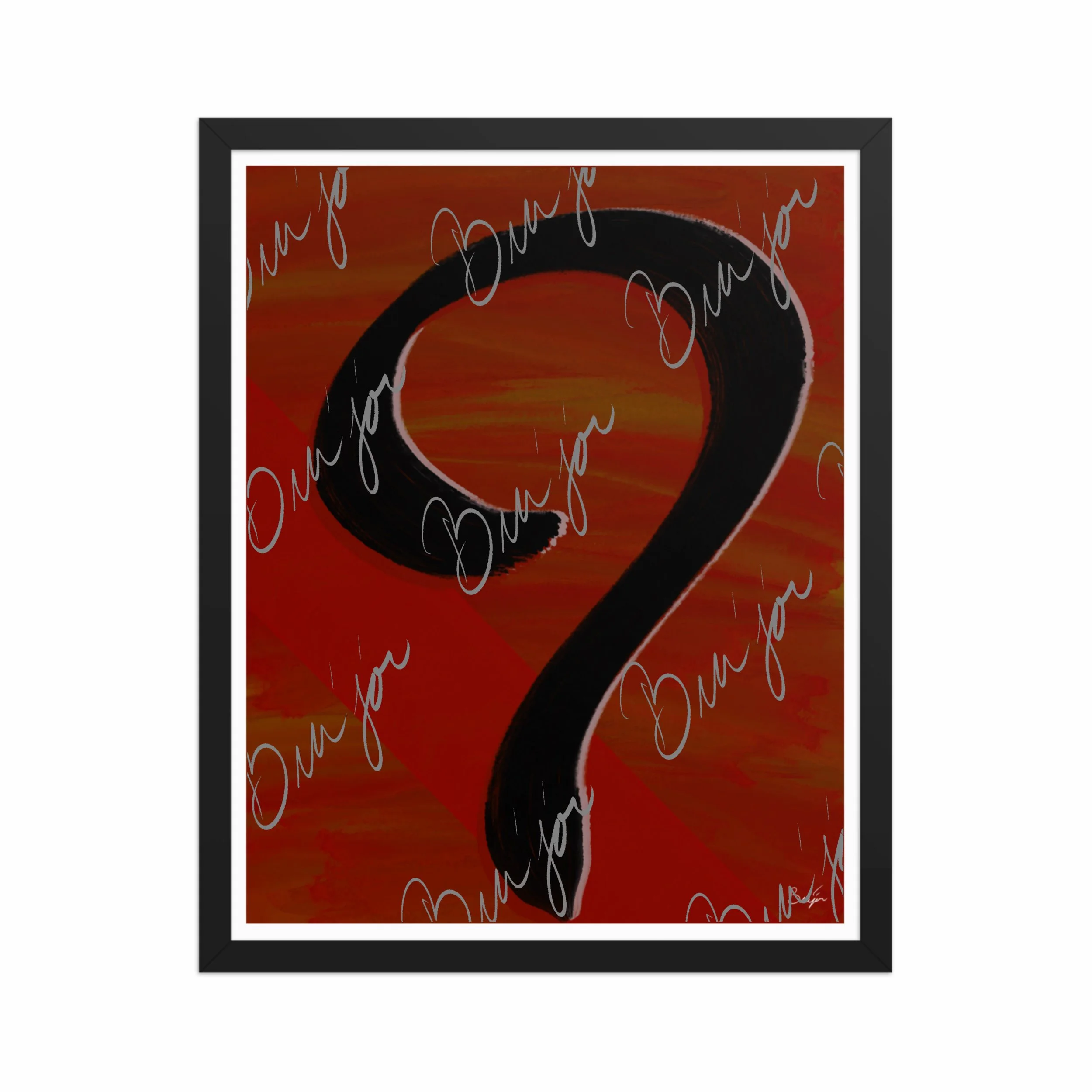 Framed Artwork - Title: Unanswered