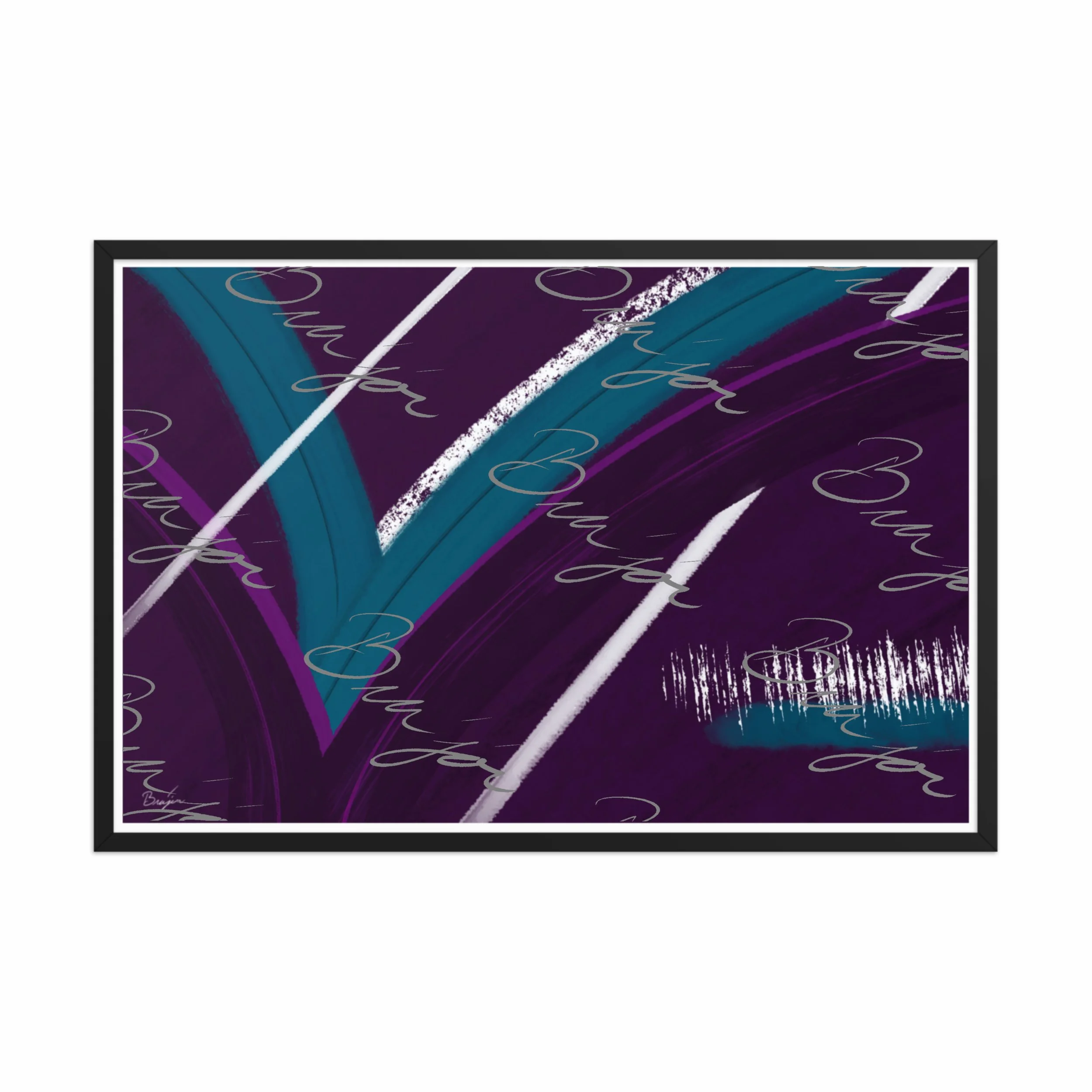 Framed Artwork - Title: Withdraw