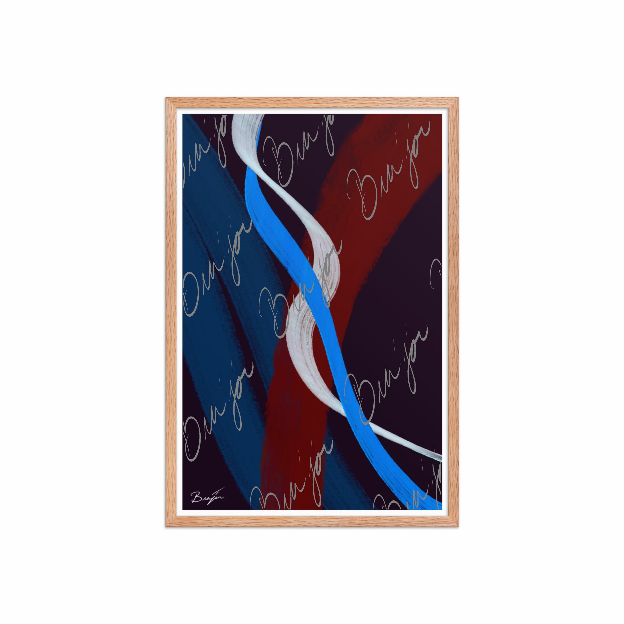 Framed Artwork - Title: Roads Ahead