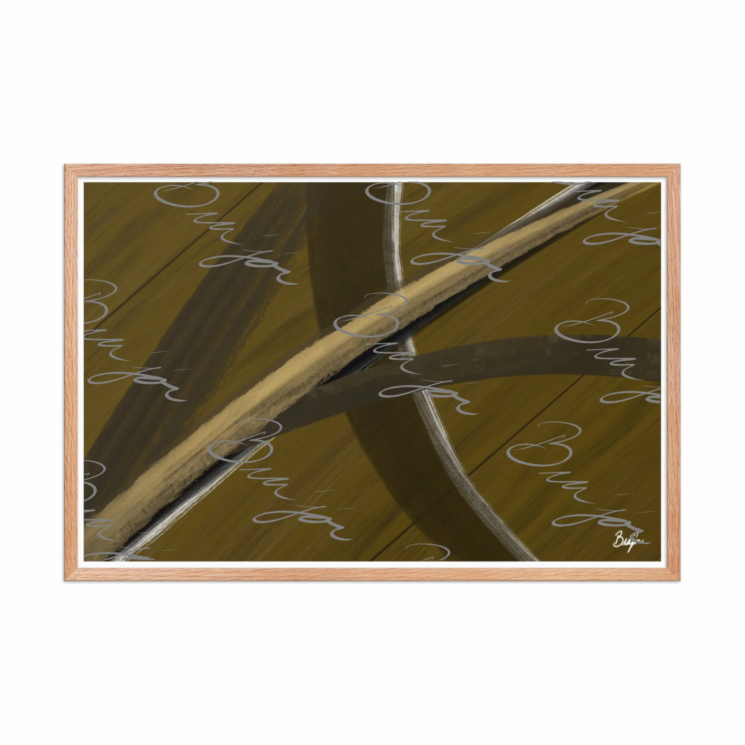 Framed Artwork - Title: Parting