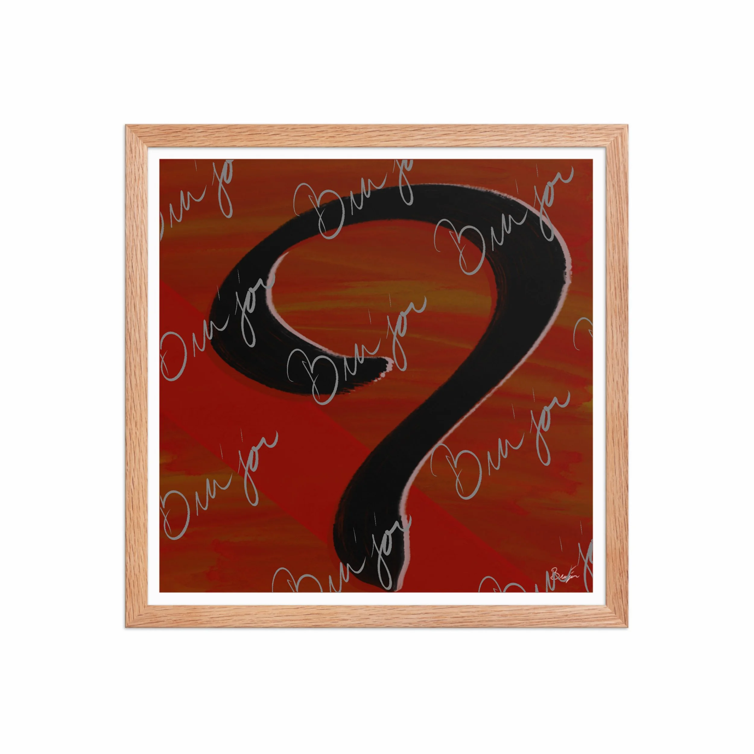 Framed Artwork - Title: Unanswered