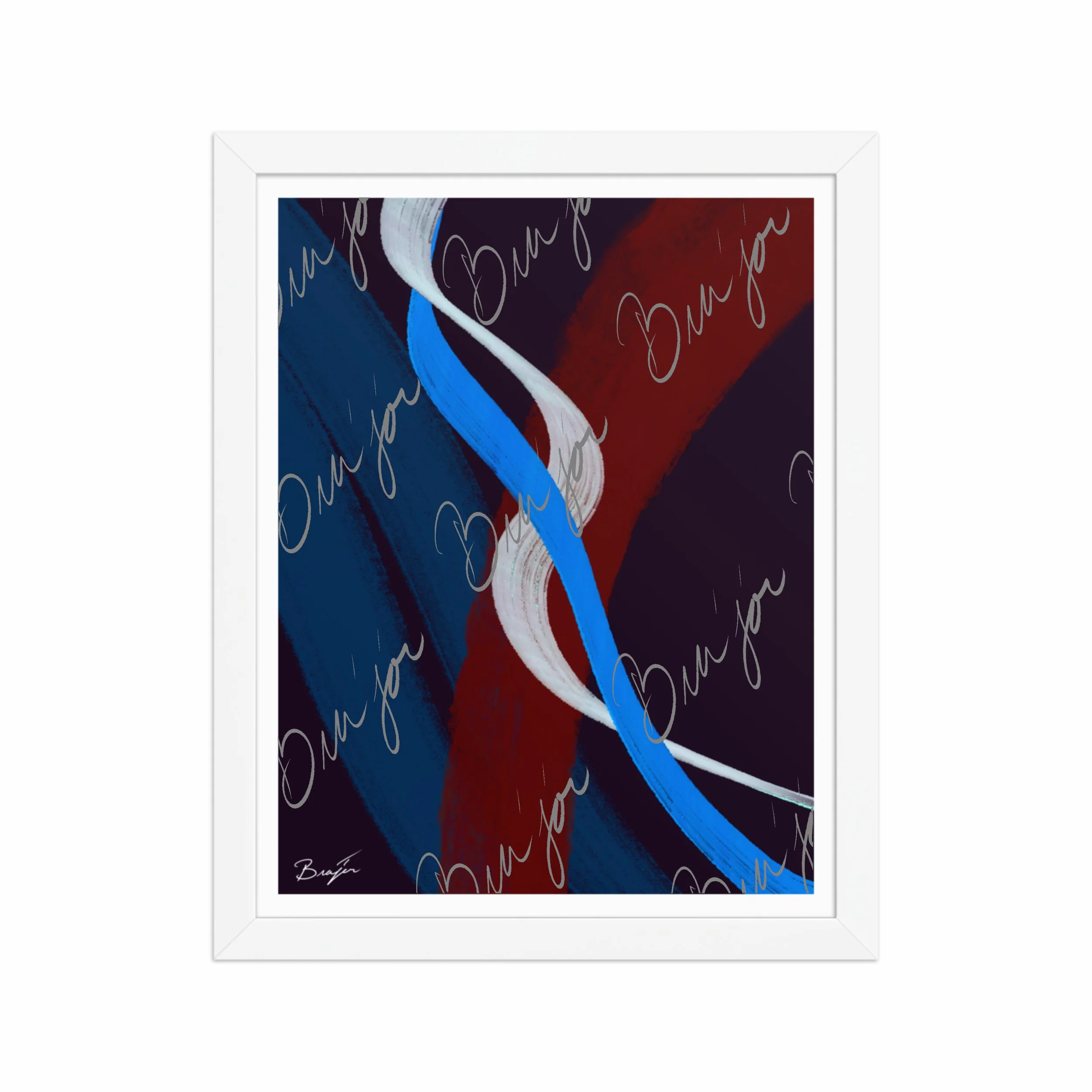 Framed Artwork - Title: Roads Ahead