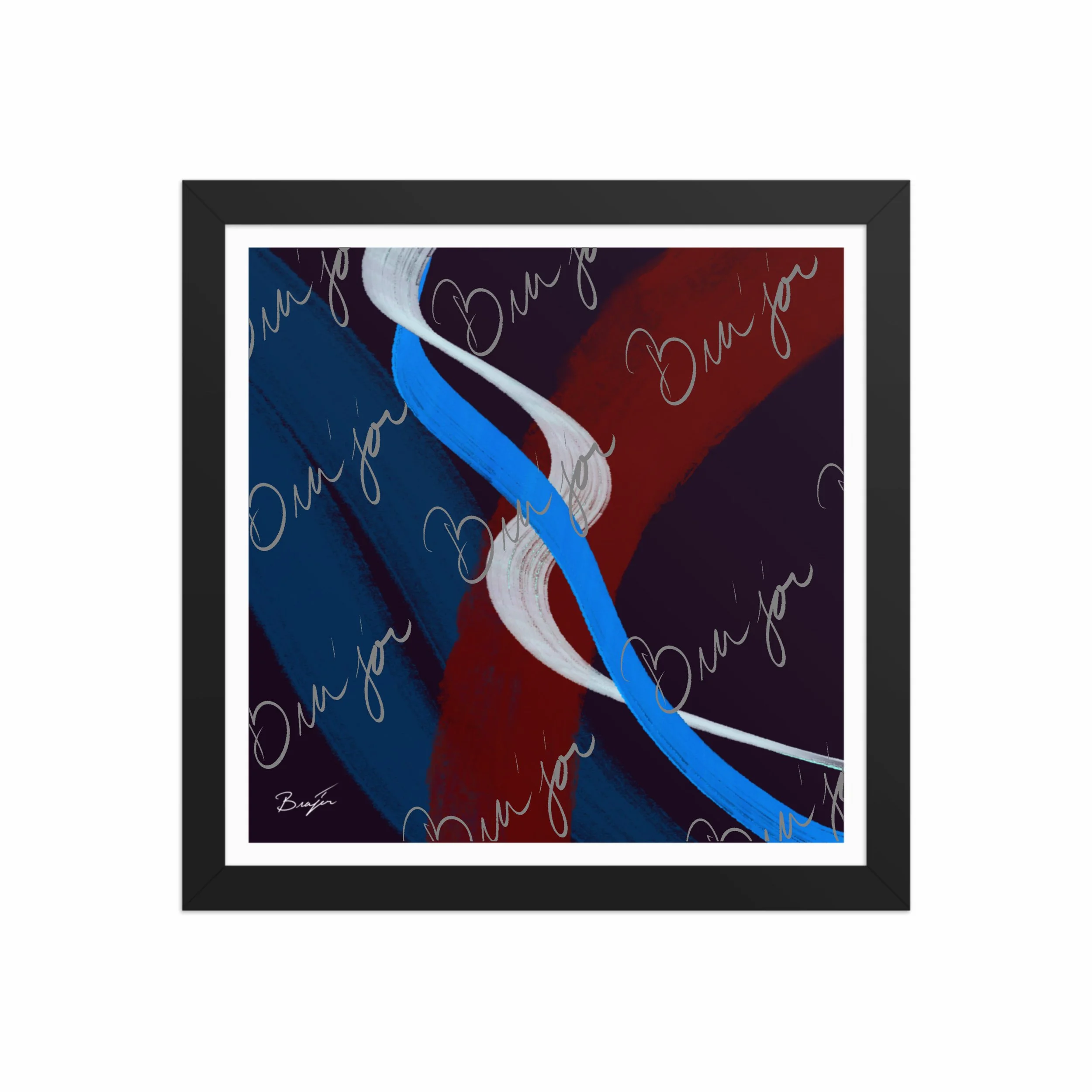 Framed Artwork - Title: Roads Ahead