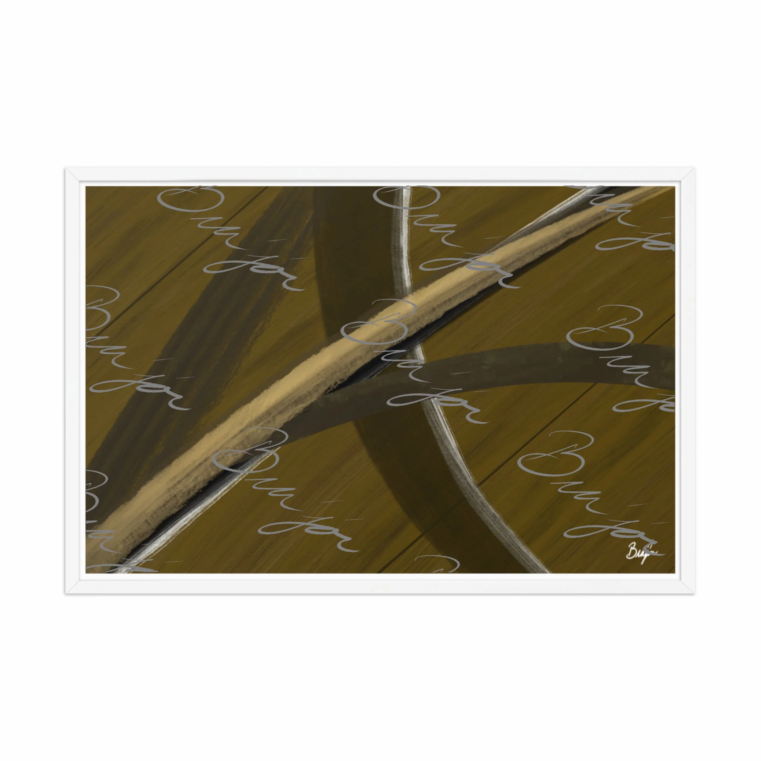 Framed Artwork - Title: Parting