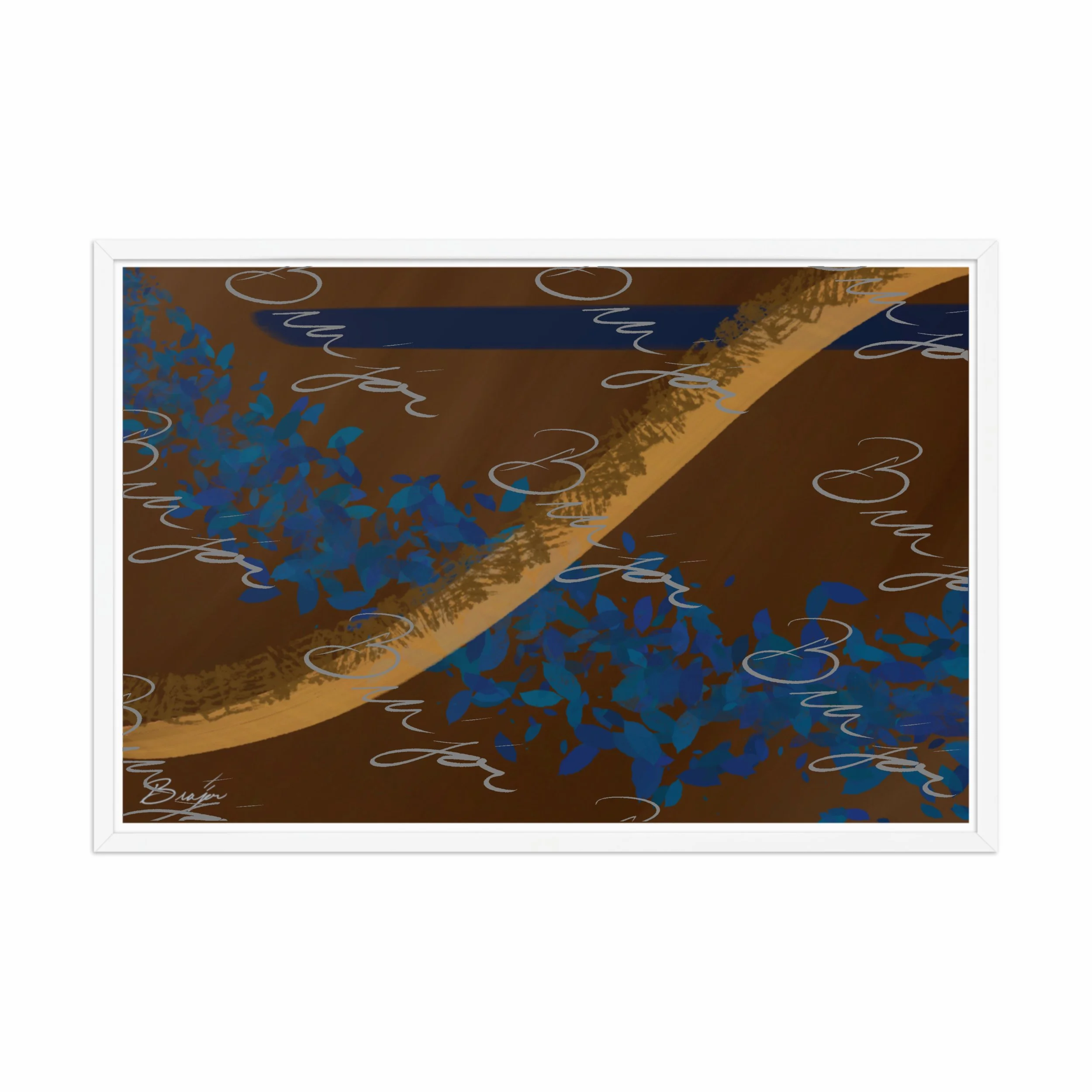 Framed Artwork - Title: Shower