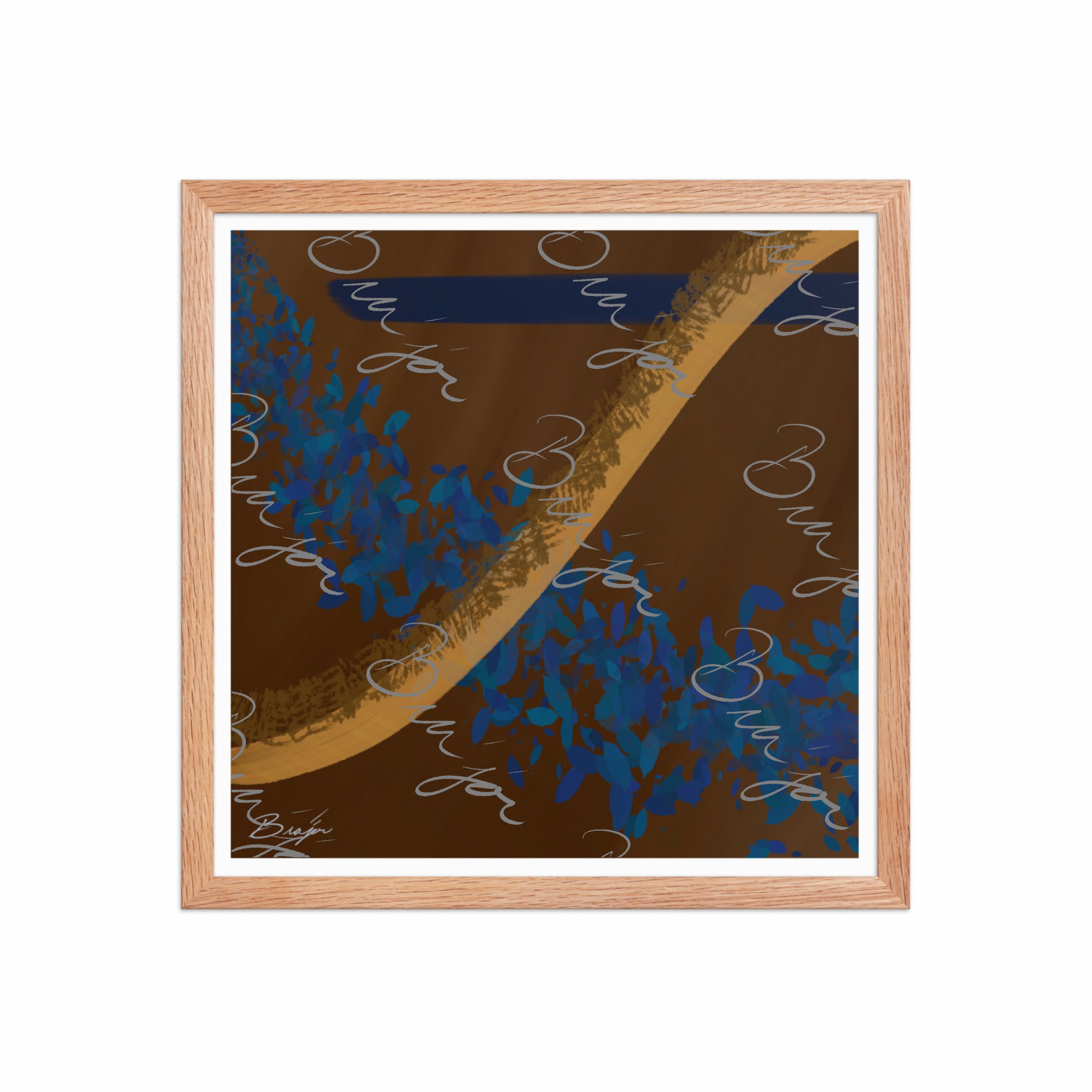 Framed Artwork - Title: Shower