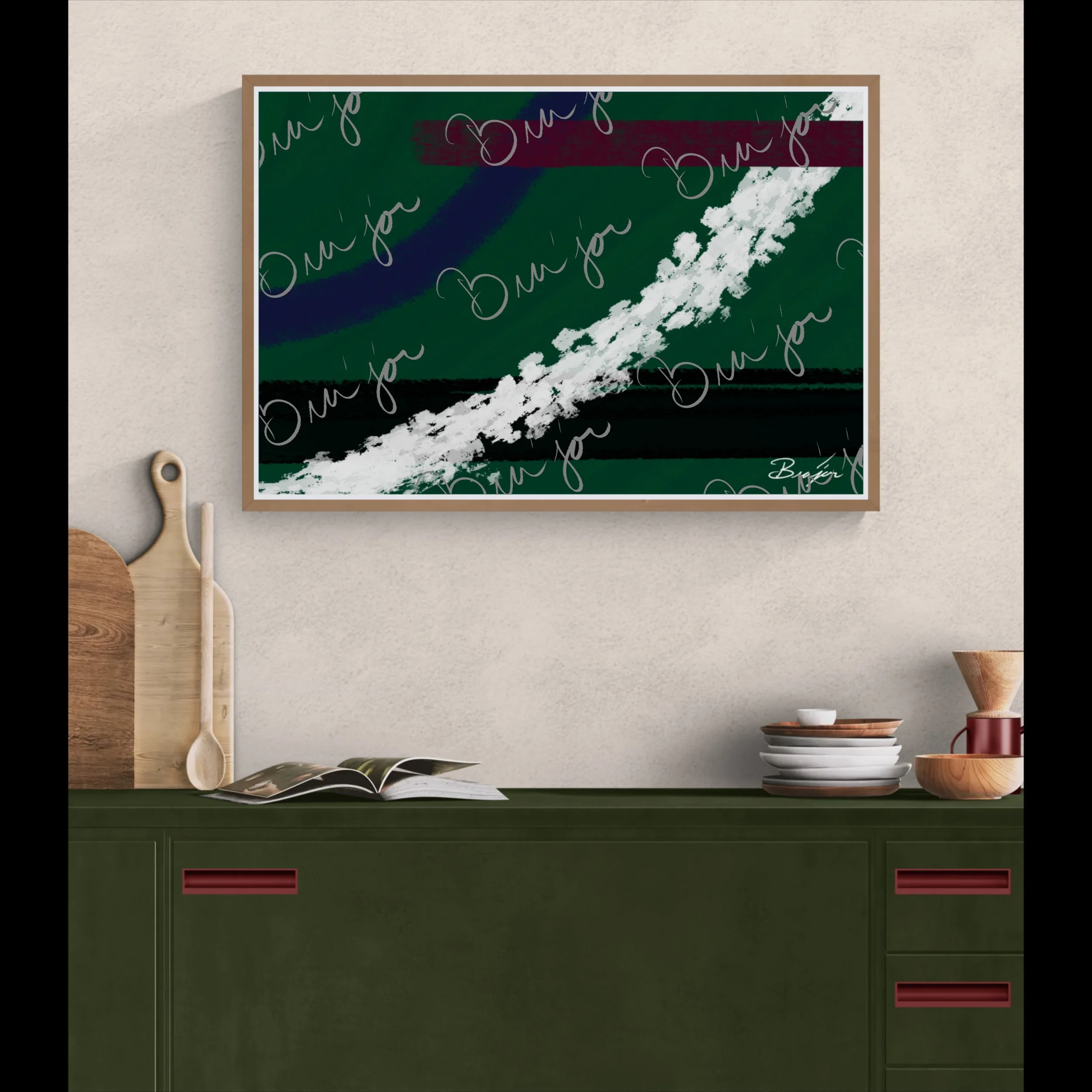 Framed Artwork - Title: Reconstruct