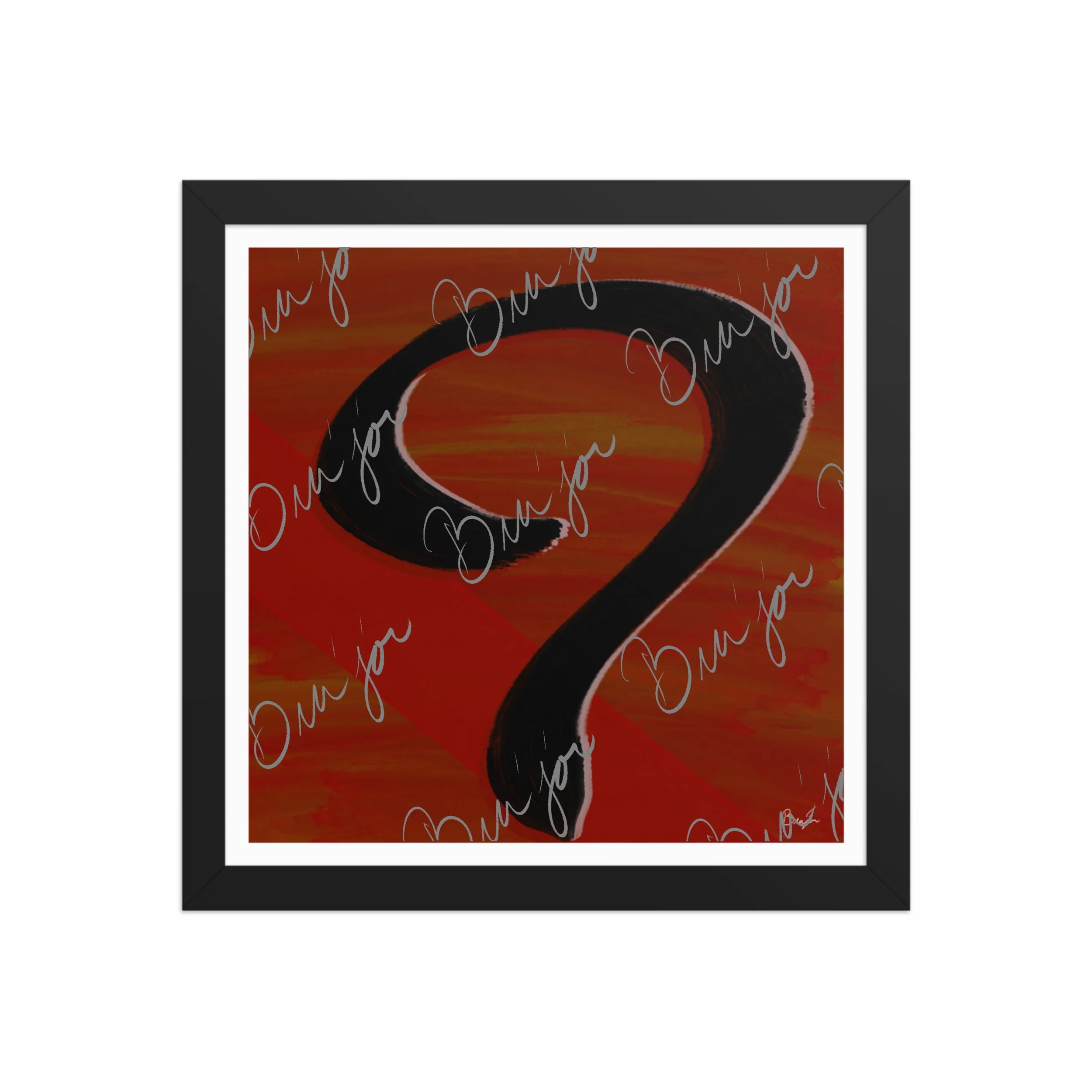 Framed Artwork - Title: Unanswered