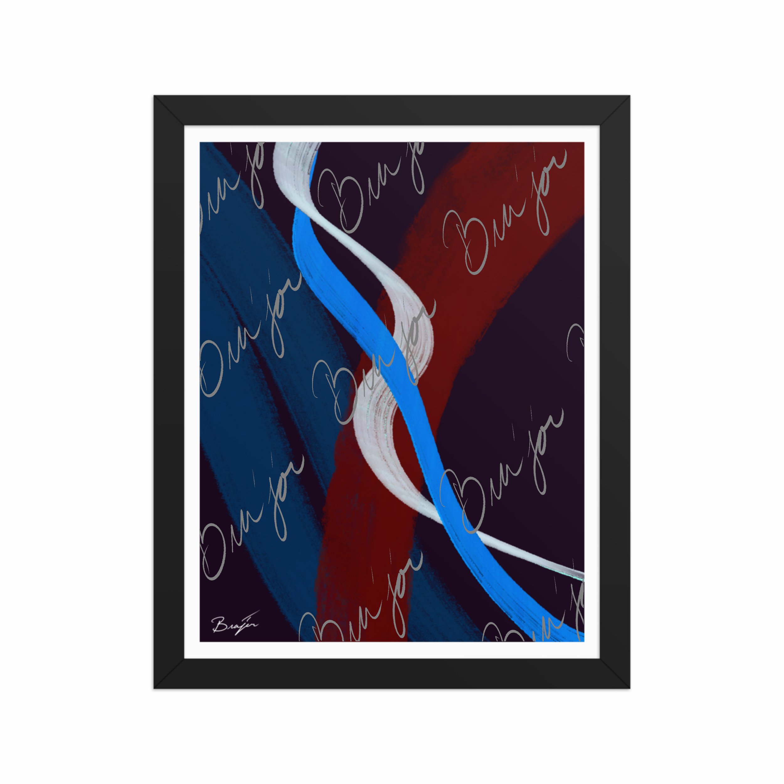 Framed Artwork - Title: Roads Ahead