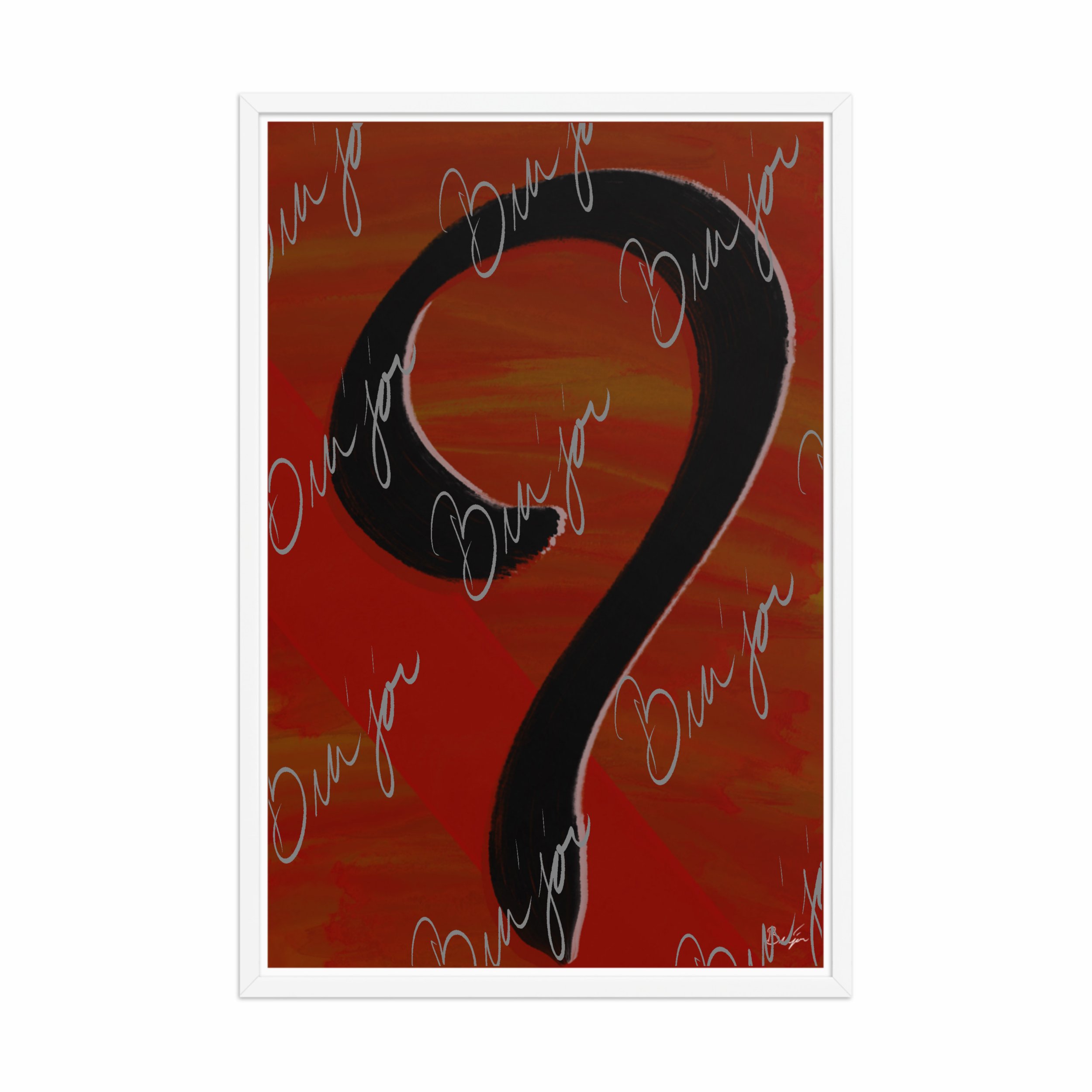 Framed Artwork - Title: Unanswered