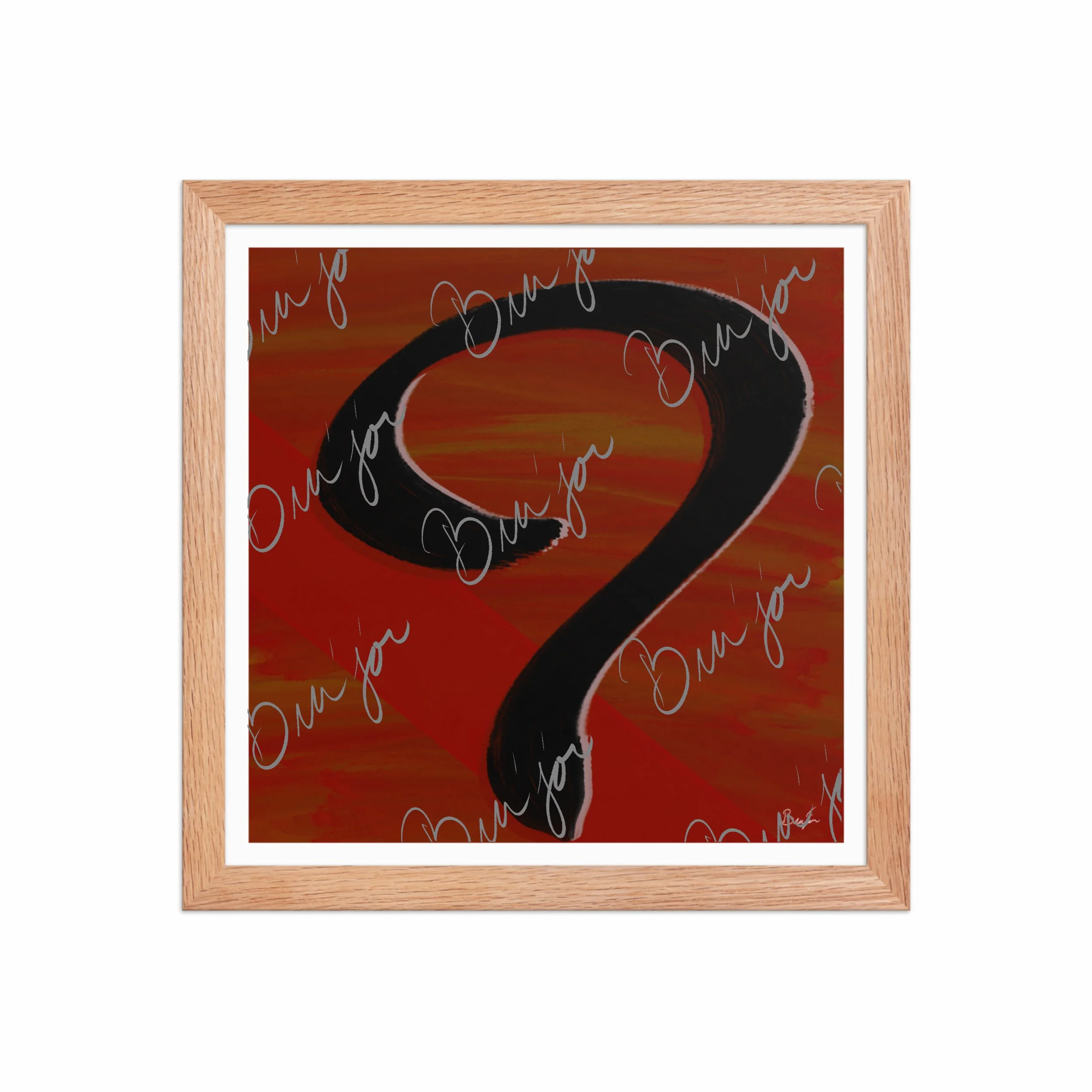 Framed Artwork - Title: Unanswered