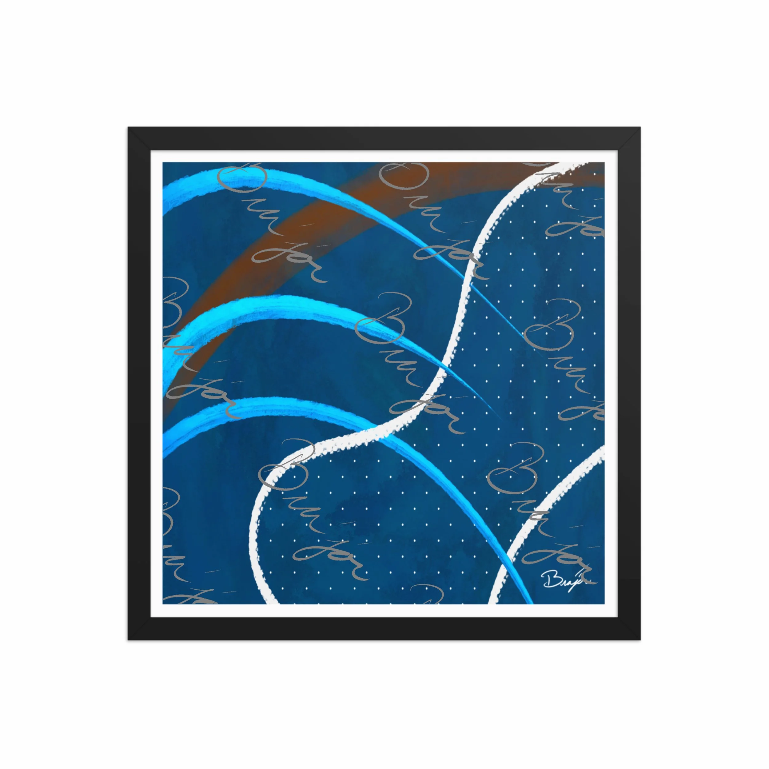 Framed Artwork - Title: Surface