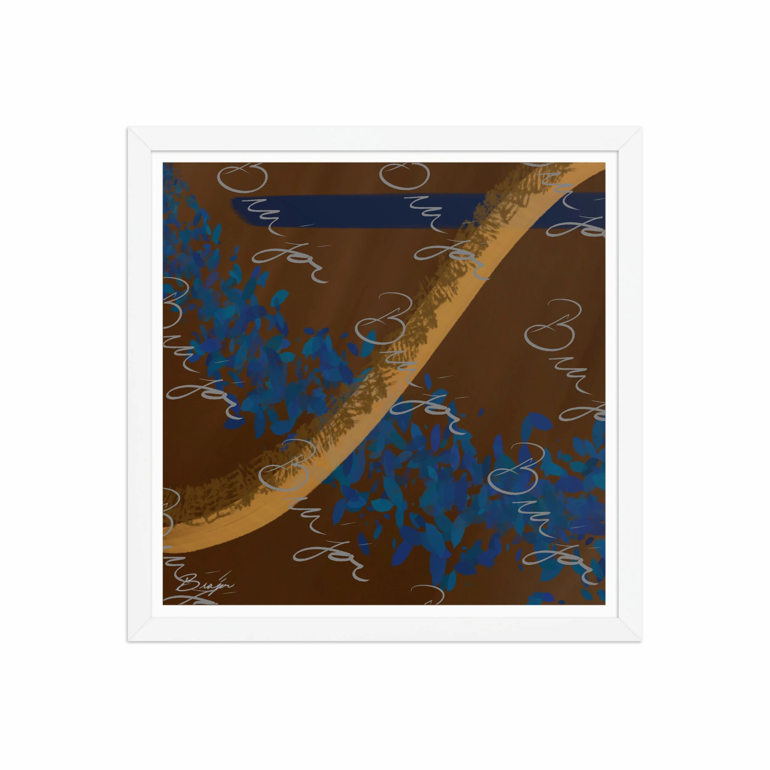 Framed Artwork - Title: Shower