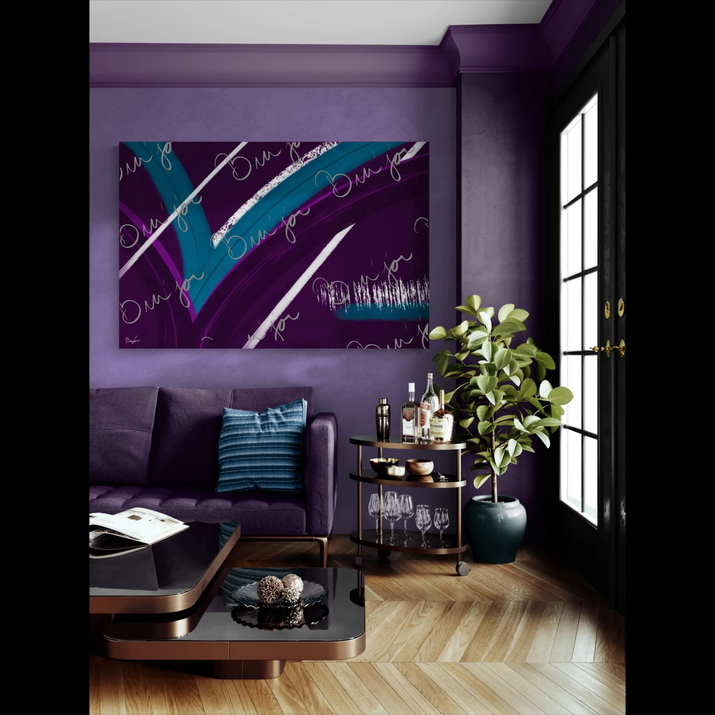 XL Canvas Wall Art - Title: Withdraw