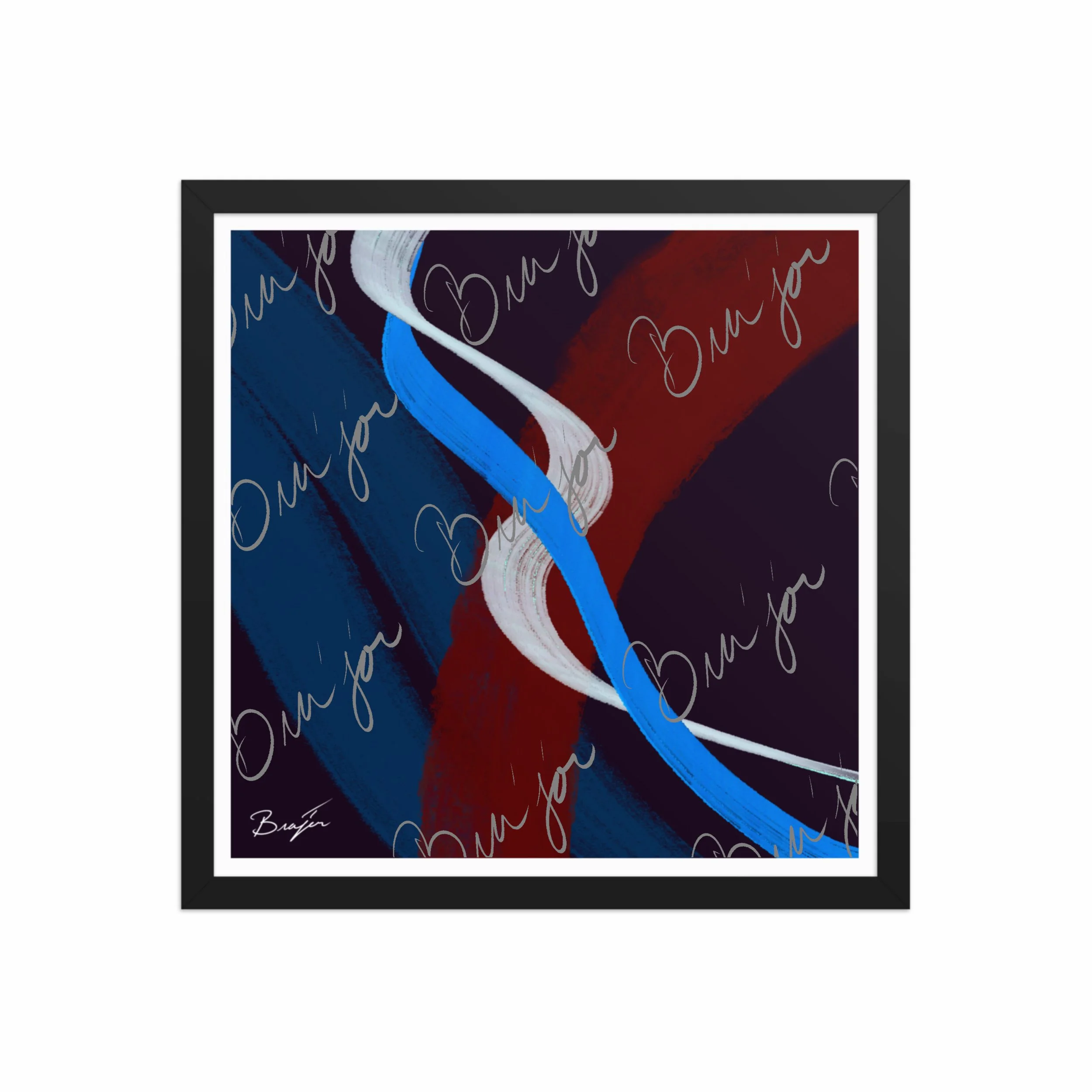 Framed Artwork - Title: Roads Ahead