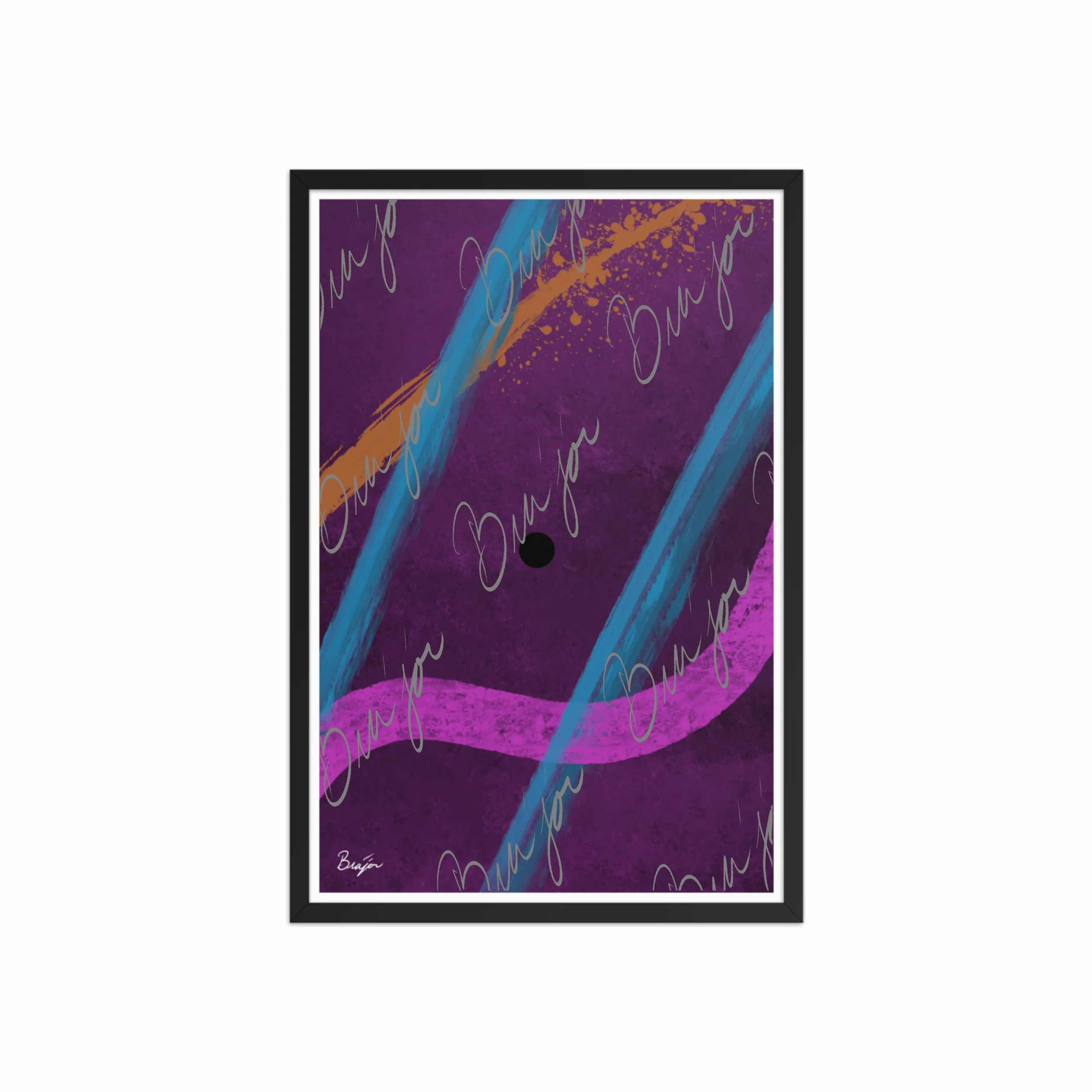 Framed Artwork - Title: Absent