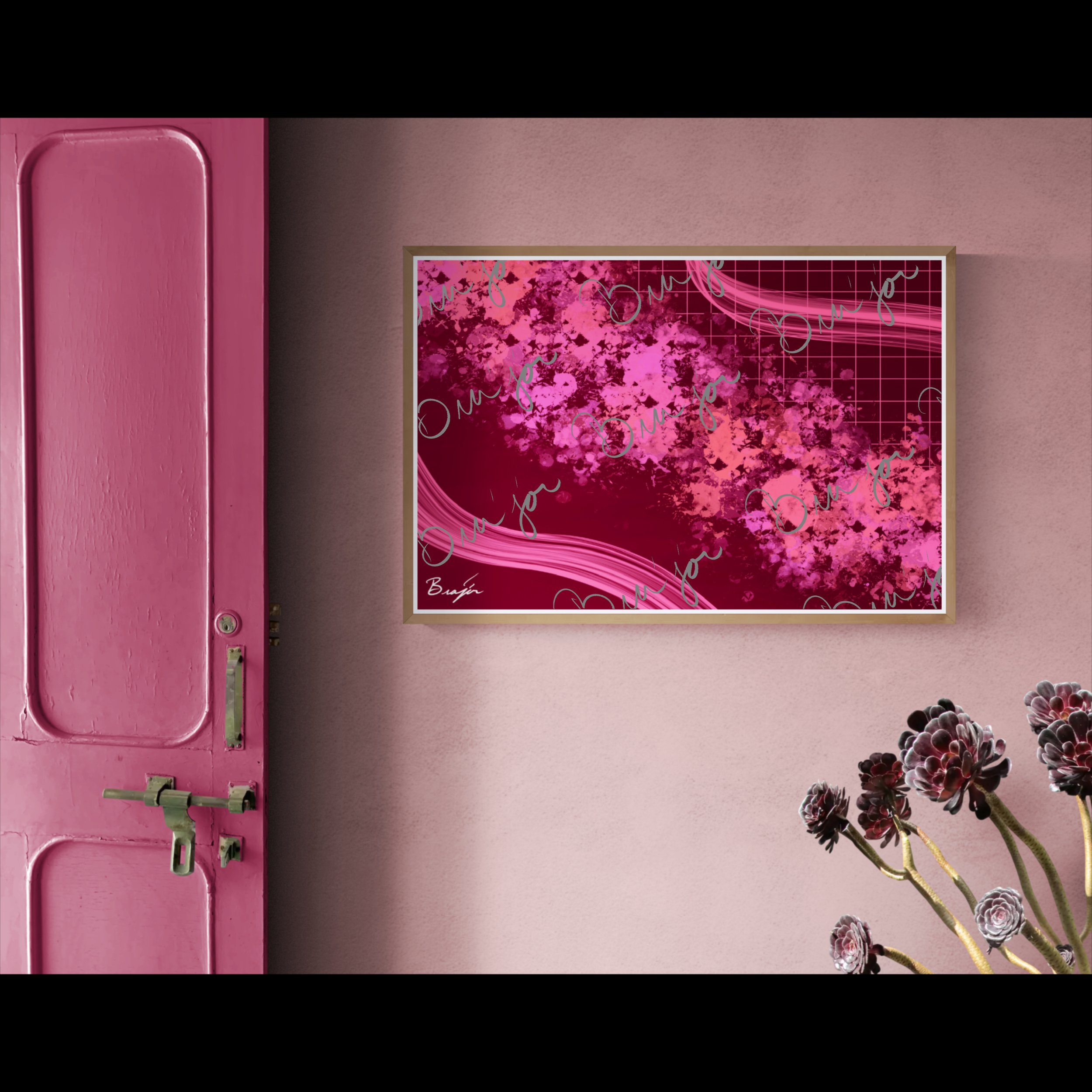 Framed Artwork - Title: Soft