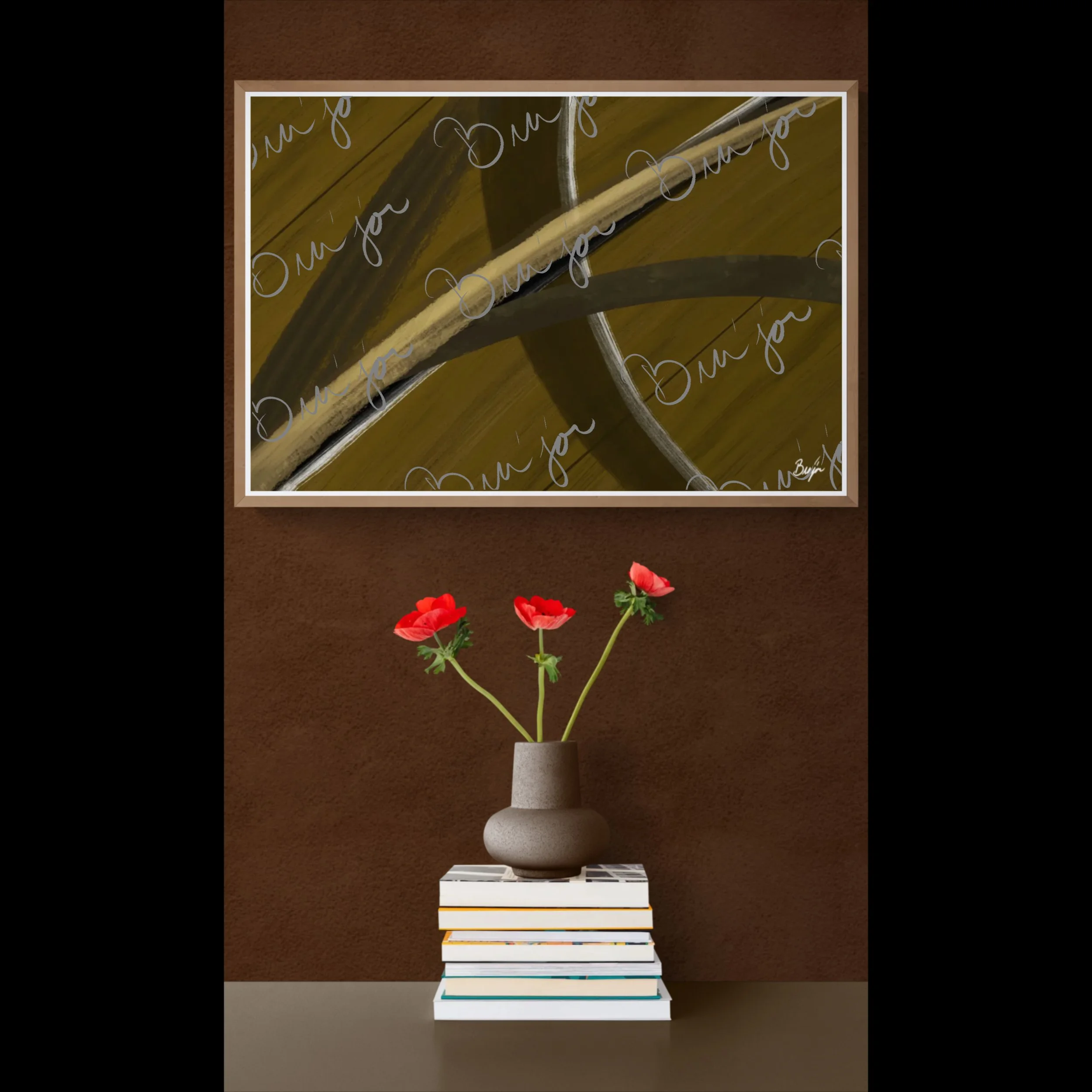 Framed Artwork - Title: Parting