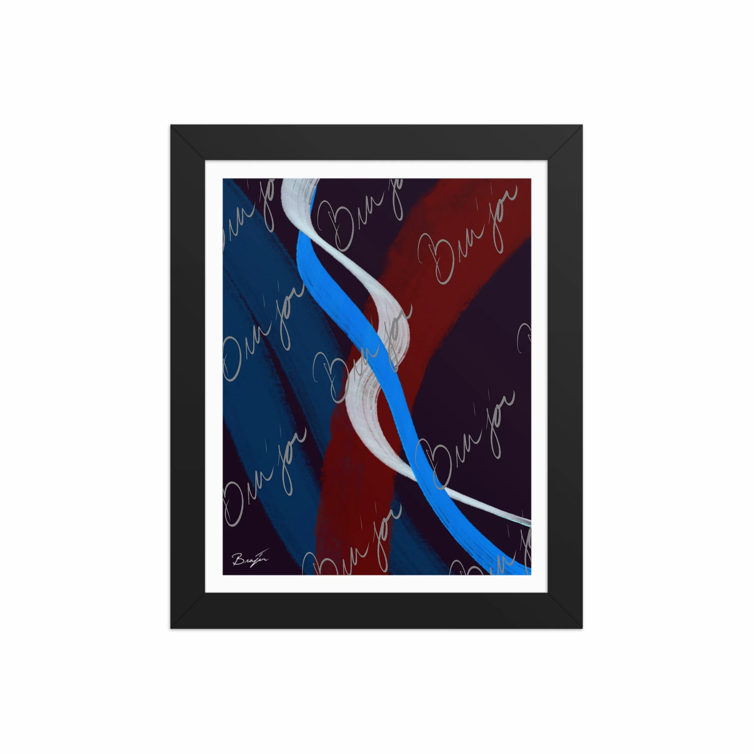 Framed Artwork - Title: Roads Ahead