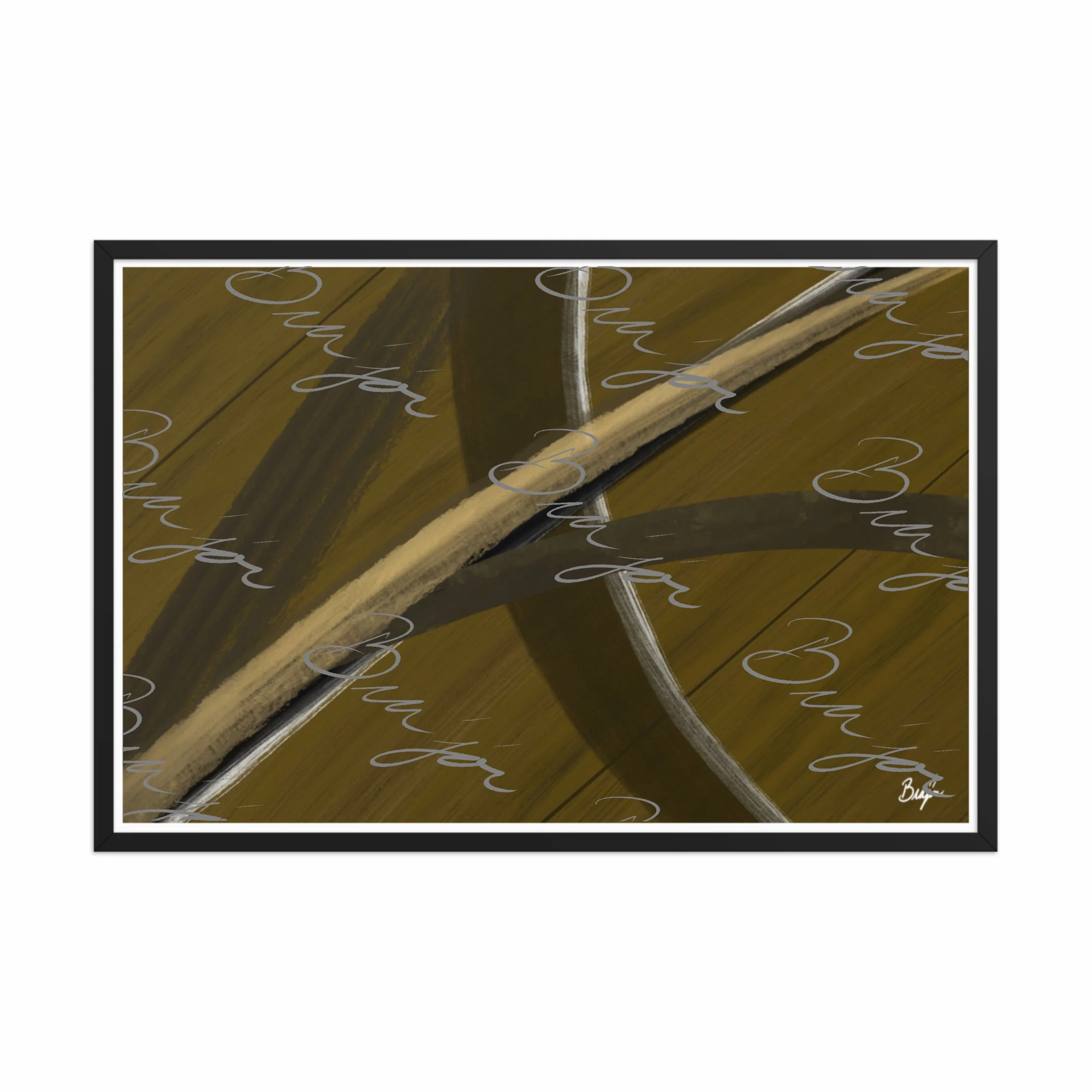 Framed Artwork - Title: Parting