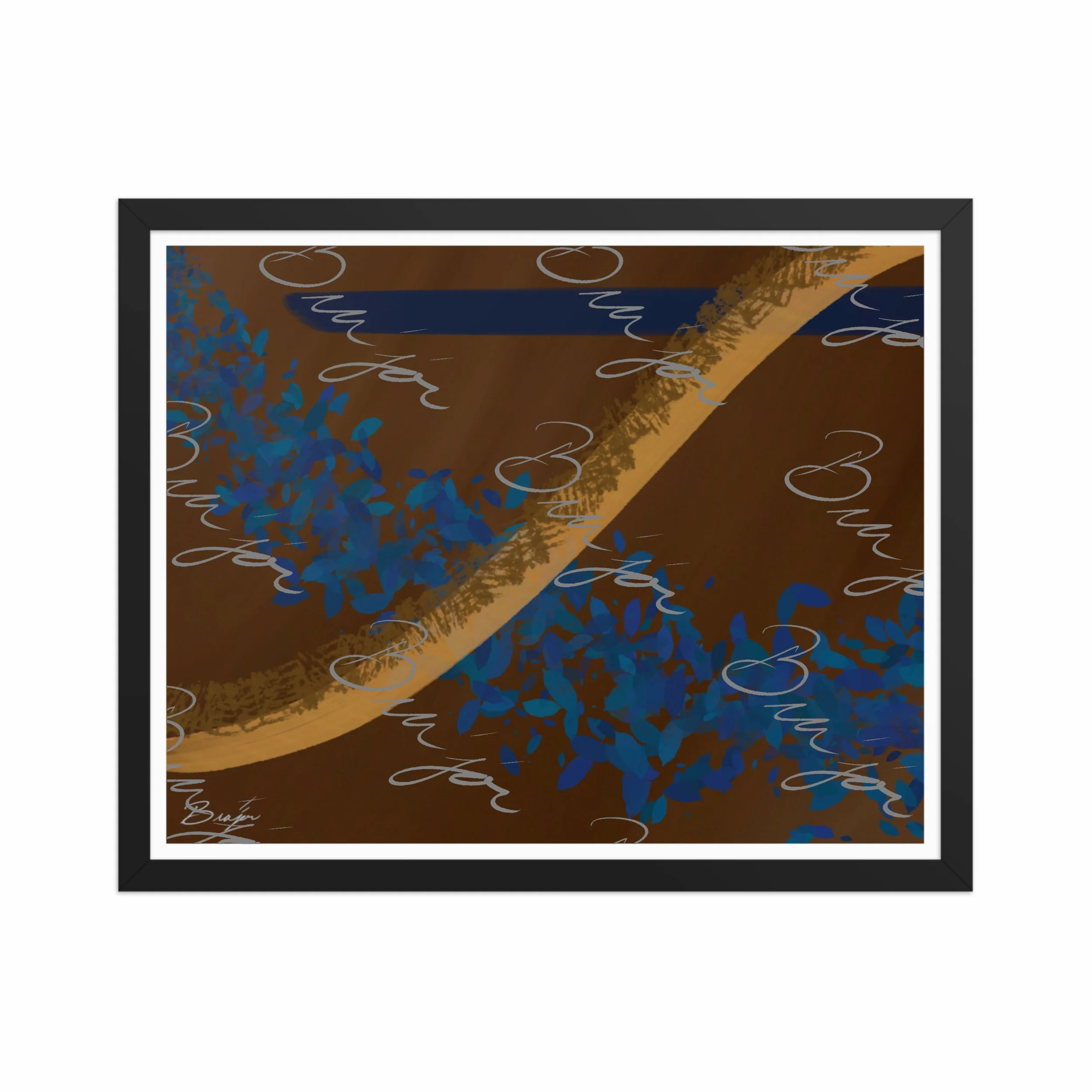 Framed Artwork - Title: Shower